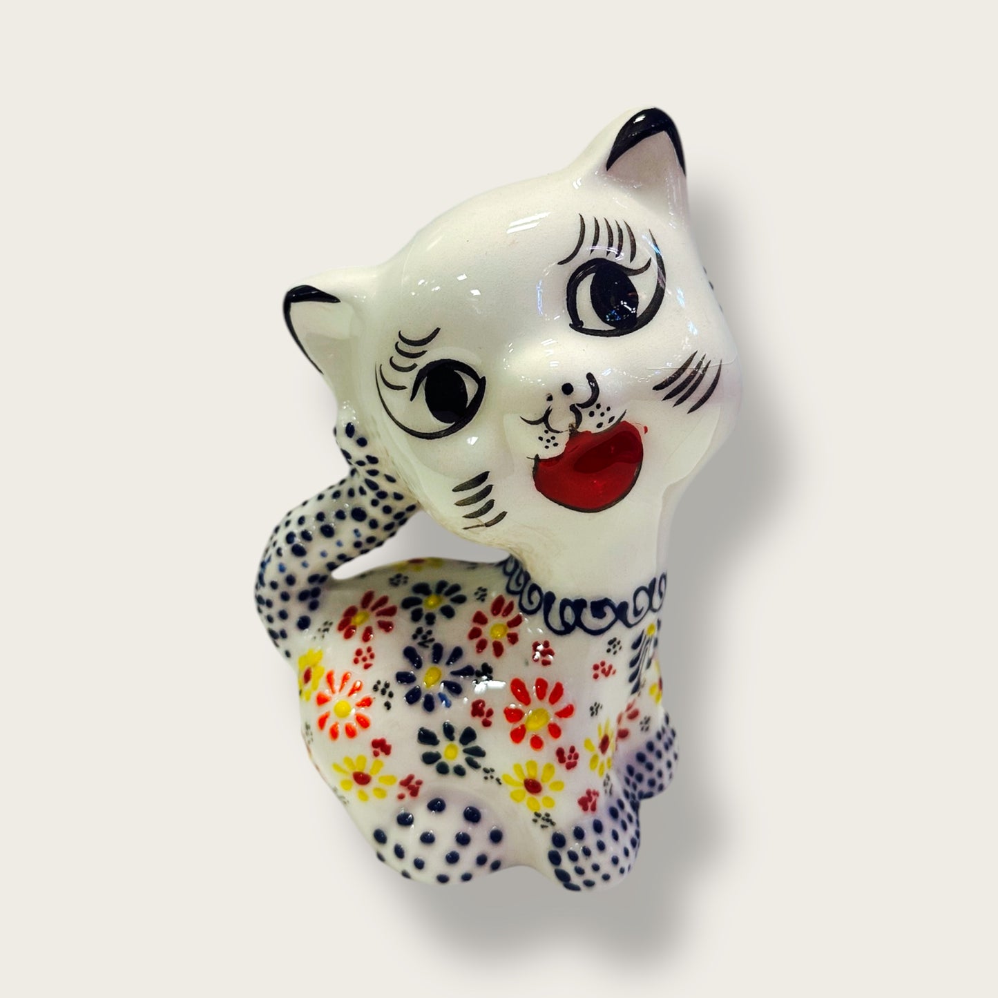 Hand-Painted Ceramic Cat Figurines 05 – Traditional Turkish & Ottoman-Inspired Designs