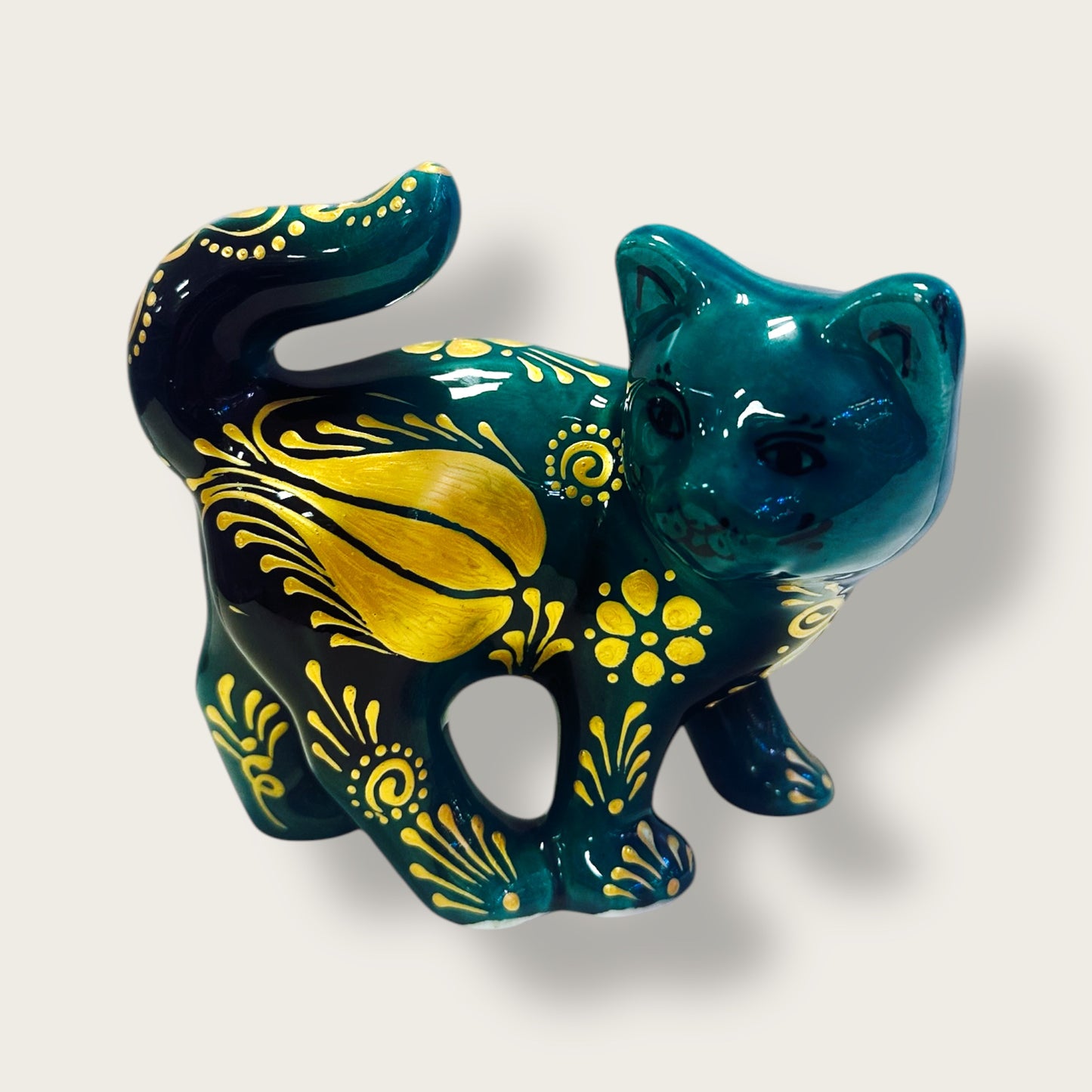 Hand-Painted Ceramic Cat Figurines 03 – Traditional Turkish & Ottoman-Inspired Designs