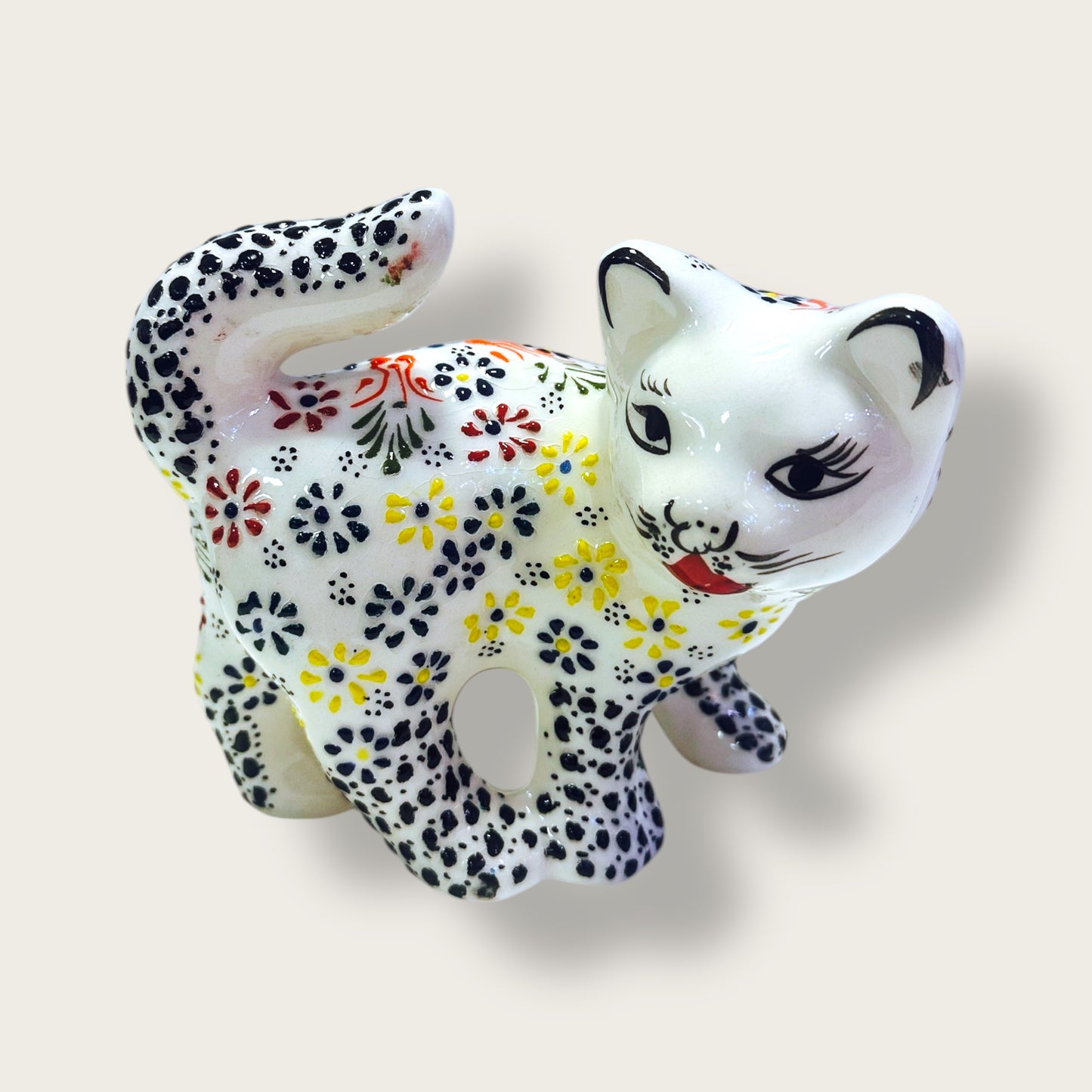 Hand-Painted Ceramic Cat Figurines 03 – Traditional Turkish & Ottoman-Inspired Designs