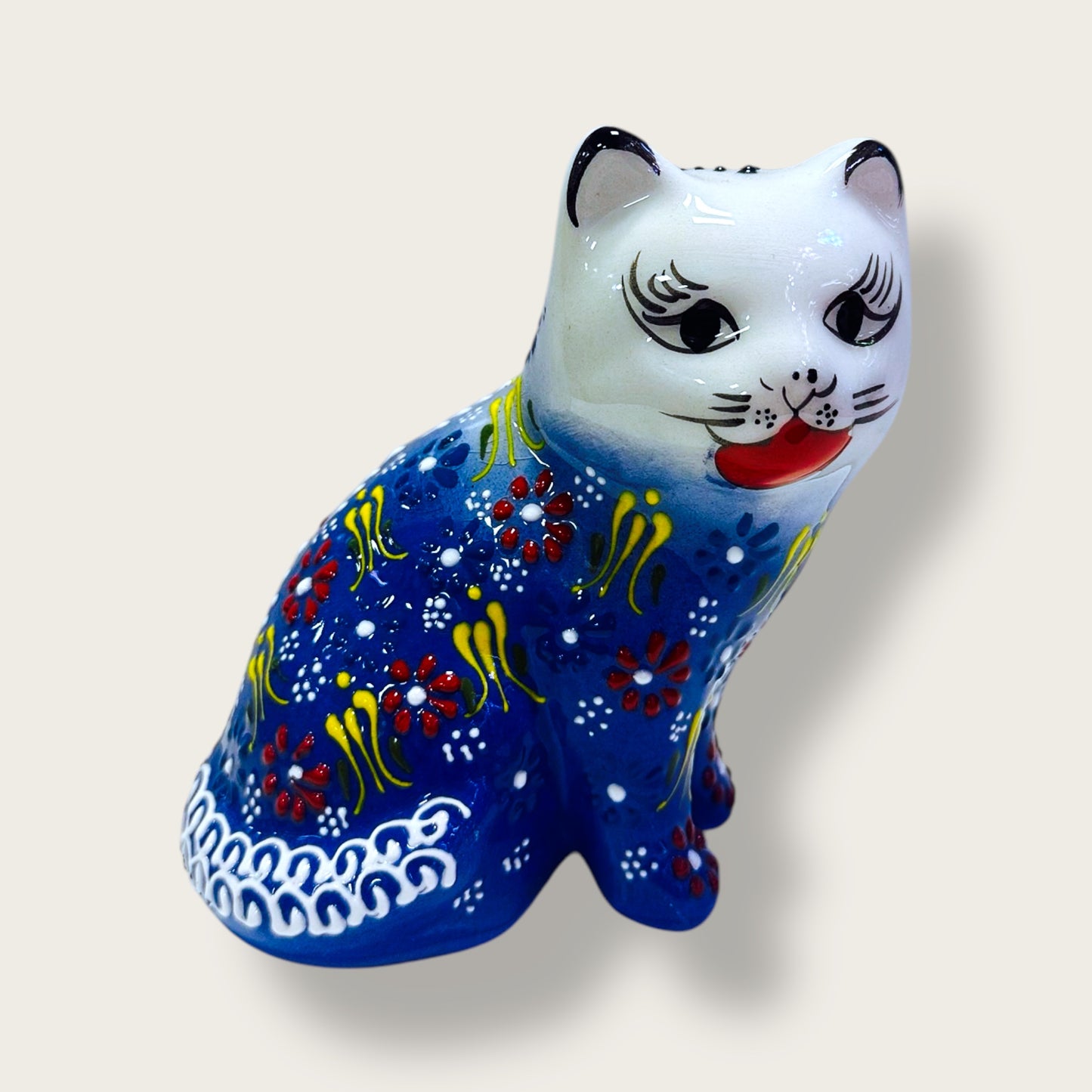 Hand-Painted Ceramic Cat Figurines 02 – Traditional Turkish & Ottoman-Inspired Designs