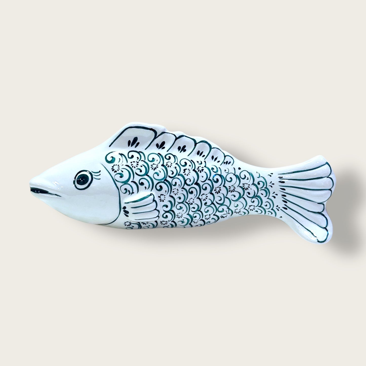 Hand-Painted Ceramic Fish Figurine 01 – Artisan Home Decor Accent