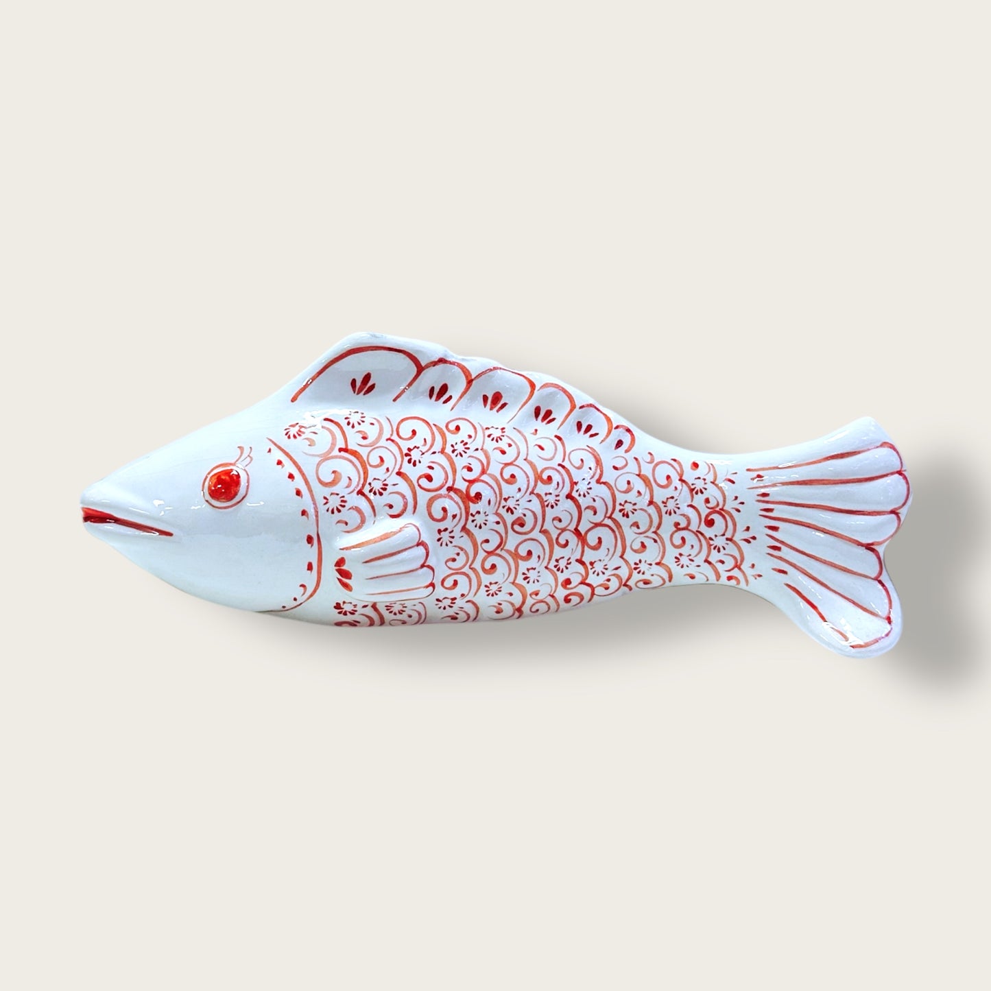 Hand-Painted Ceramic Fish Figurine 01 – Artisan Home Decor Accent