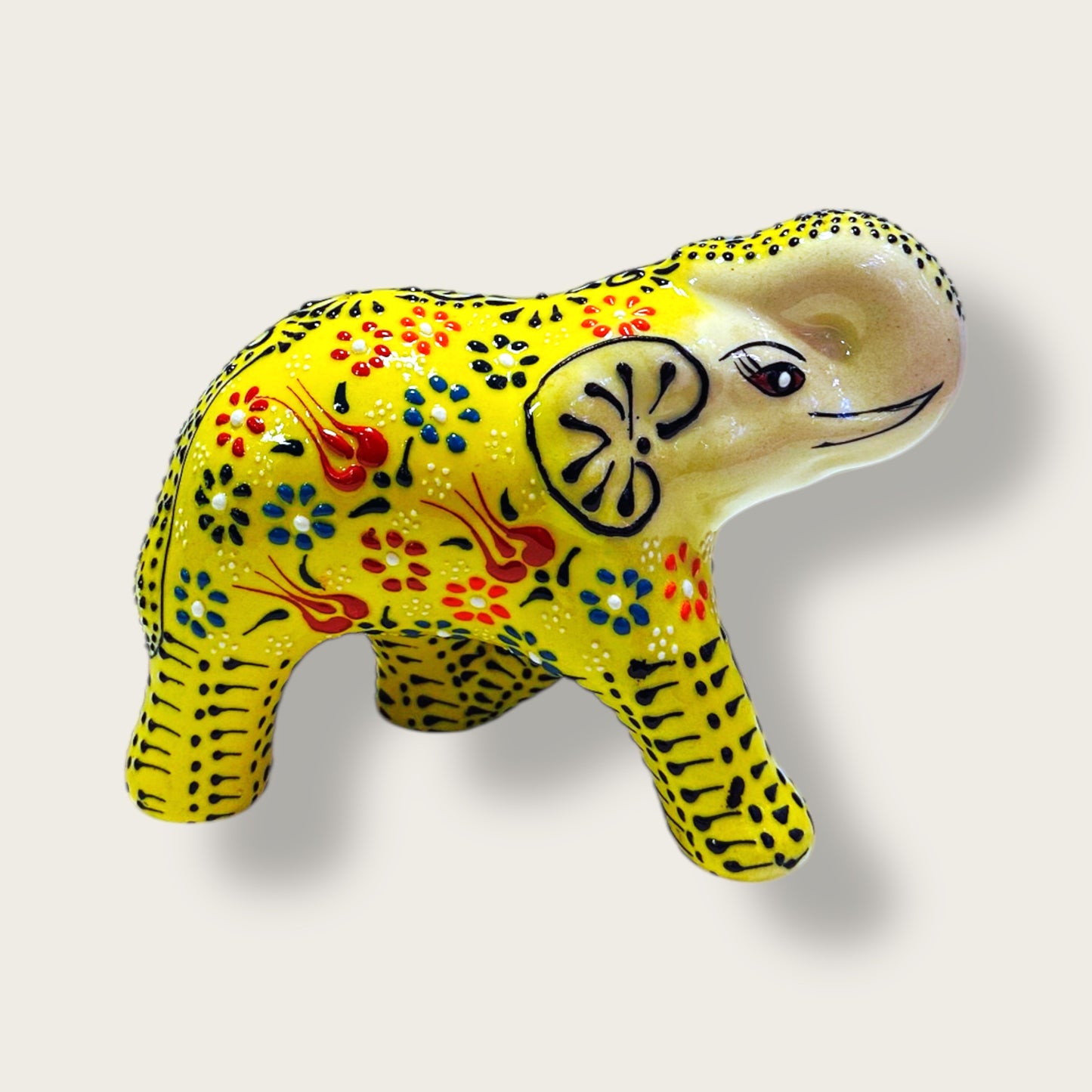 Handcrafted Ceramic Elephant Figurine 04 – Artisan Home Decor