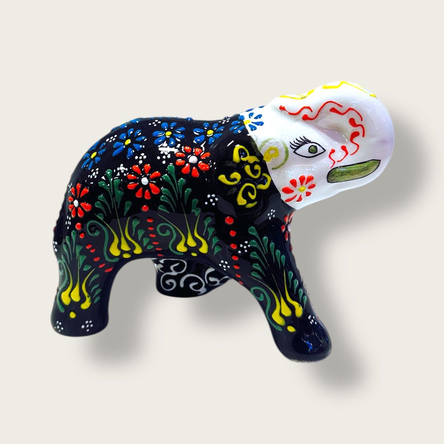 Handcrafted Ceramic Elephant Figurine 07 – Artisan Home Decor