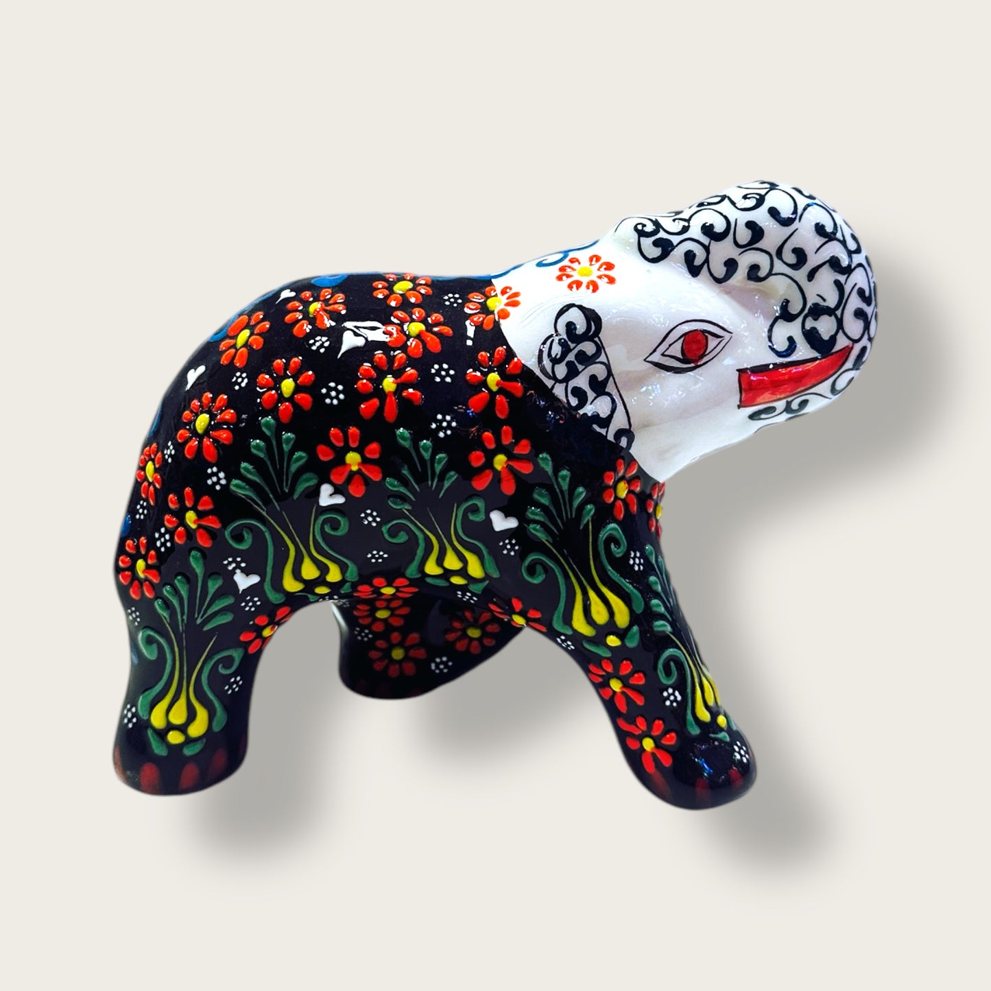 Handcrafted Ceramic Elephant Figurine 07 – Artisan Home Decor