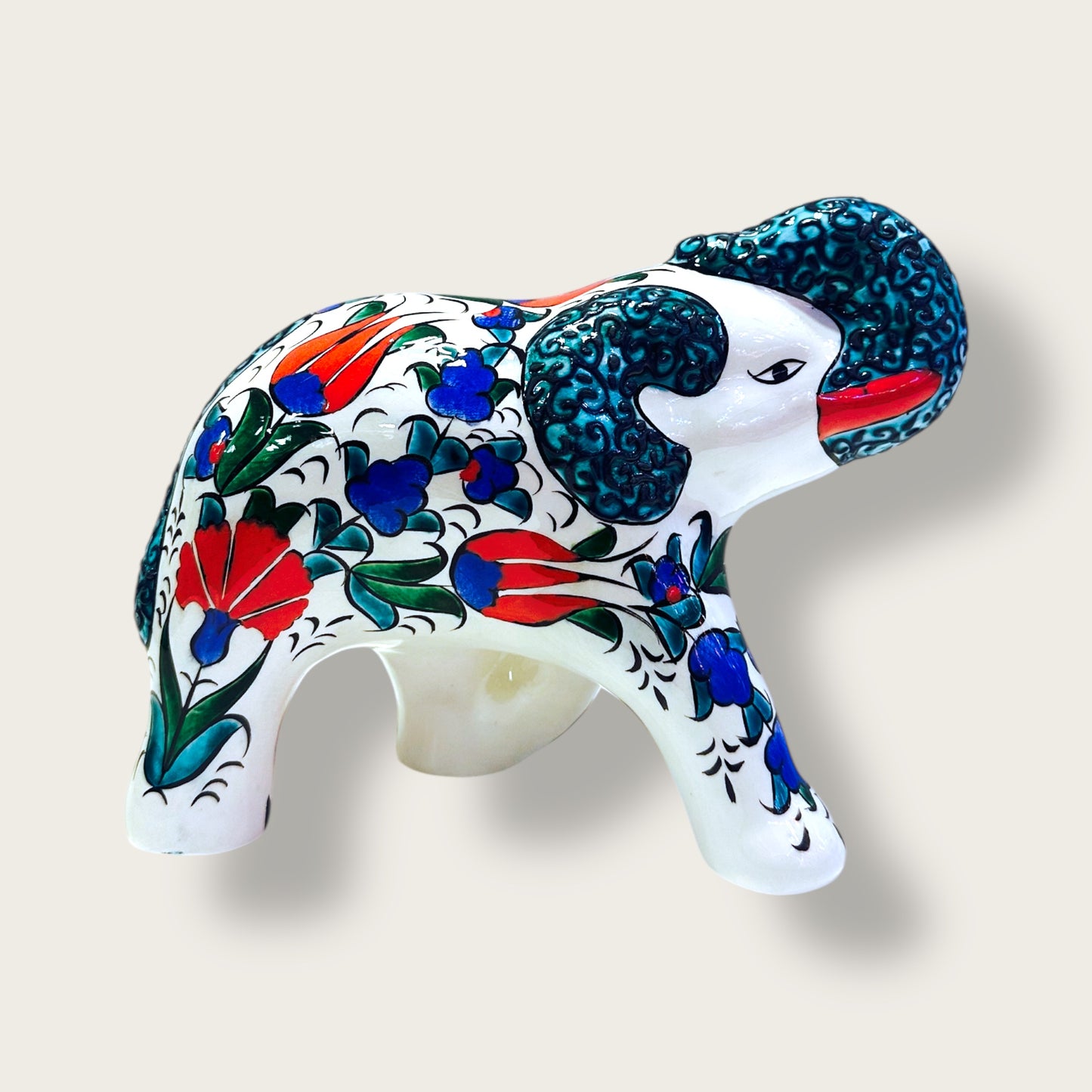 Handcrafted Ceramic Elephant Figurine 03 – Artisan Home Decor