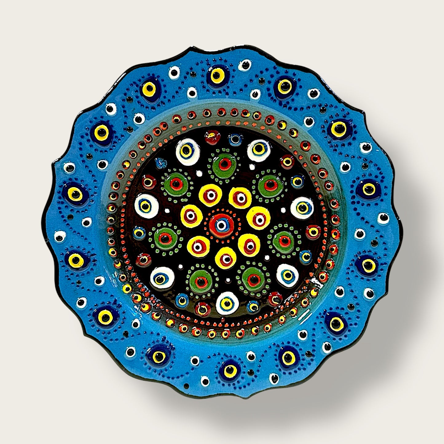 Hand-Painted Decorative Plate 06 – Artisan Ceramic Wall & Table Display