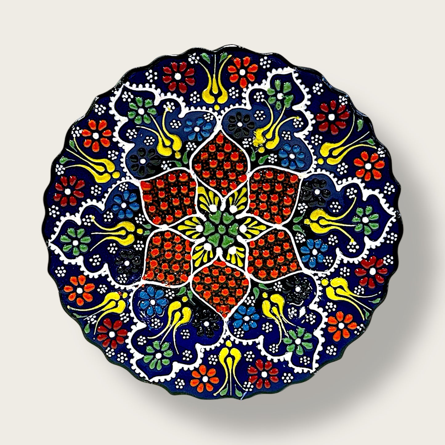 Hand-Painted Decorative Plate 20 – Artisan Ceramic Wall & Table Display