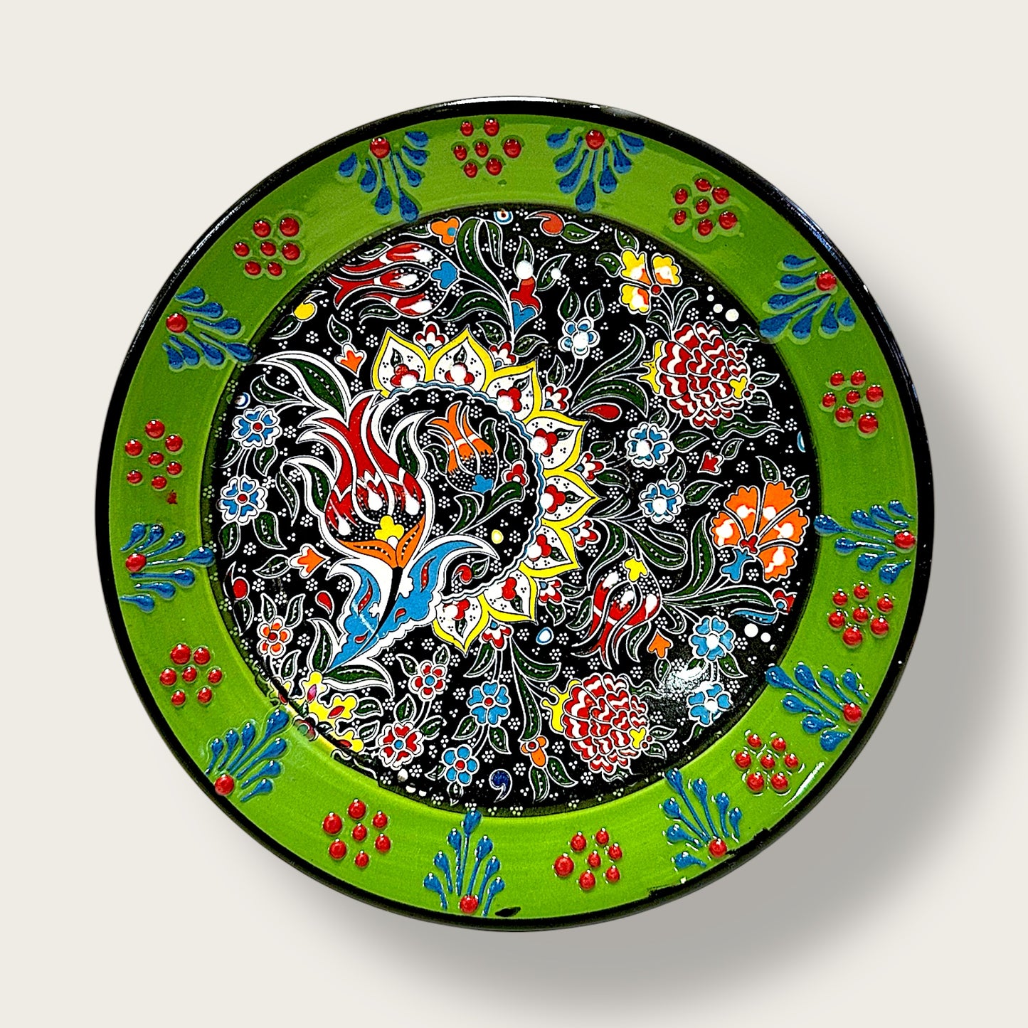 Hand-Painted Decorative Plate 13 – Artisan Ceramic Wall & Table Display