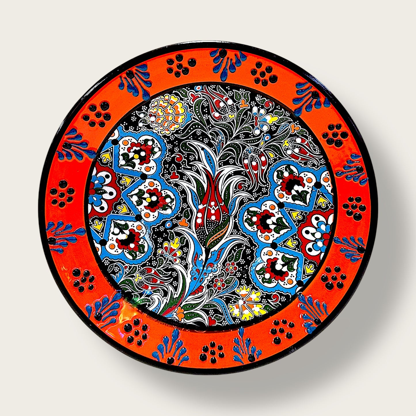 Hand-Painted Decorative Plate 11 – Artisan Ceramic Wall & Table Display