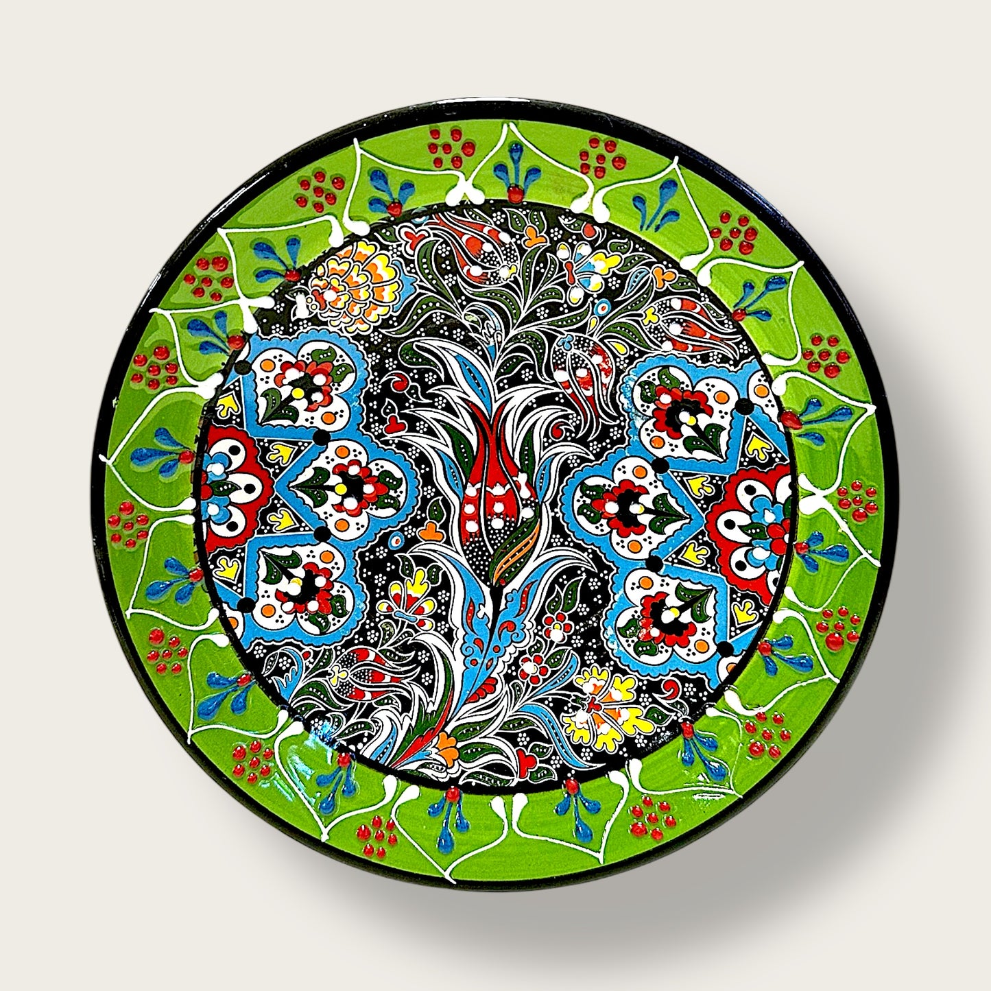 Hand-Painted Decorative Plate 11 – Artisan Ceramic Wall & Table Display