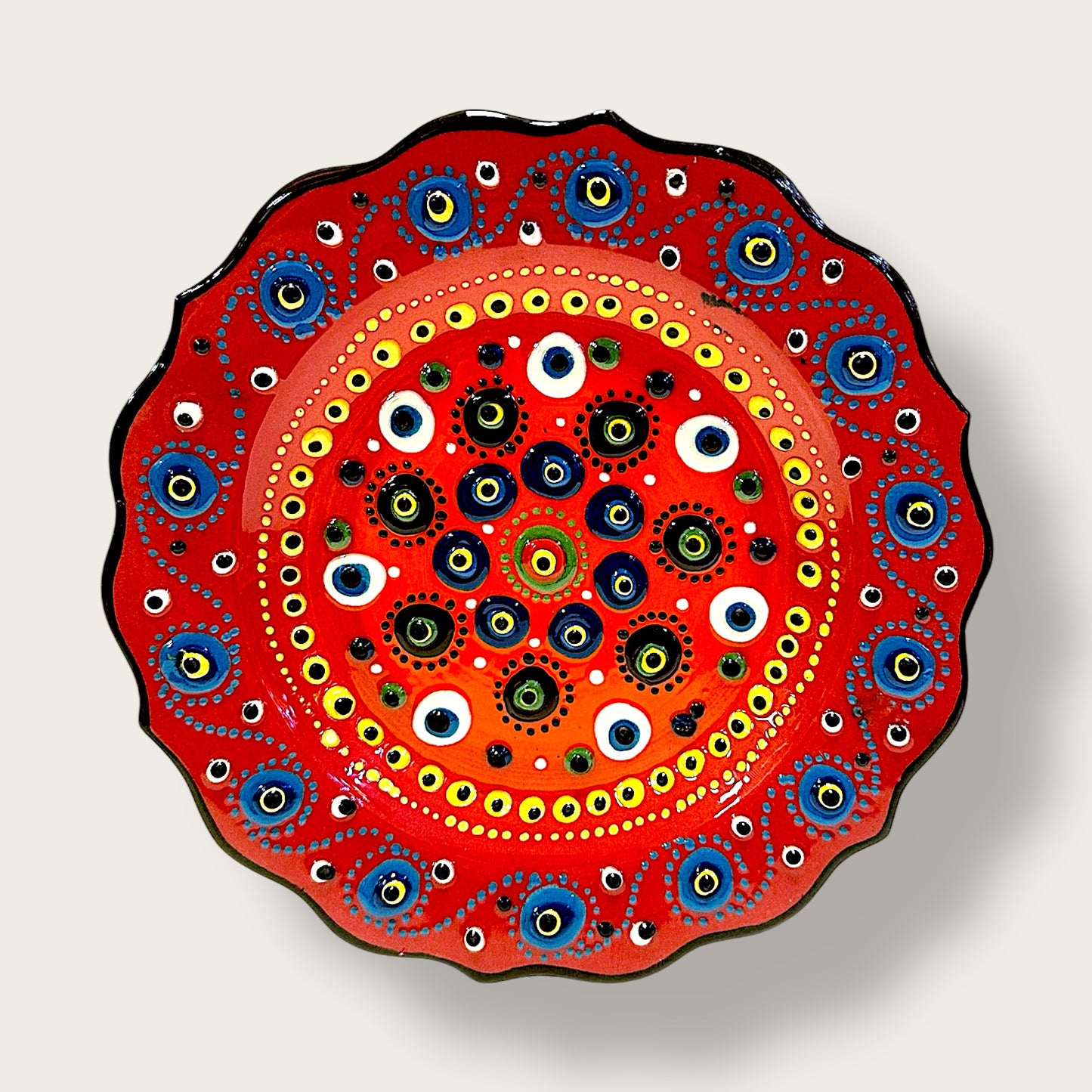 Hand-Painted Decorative Plate 06 – Artisan Ceramic Wall & Table Display