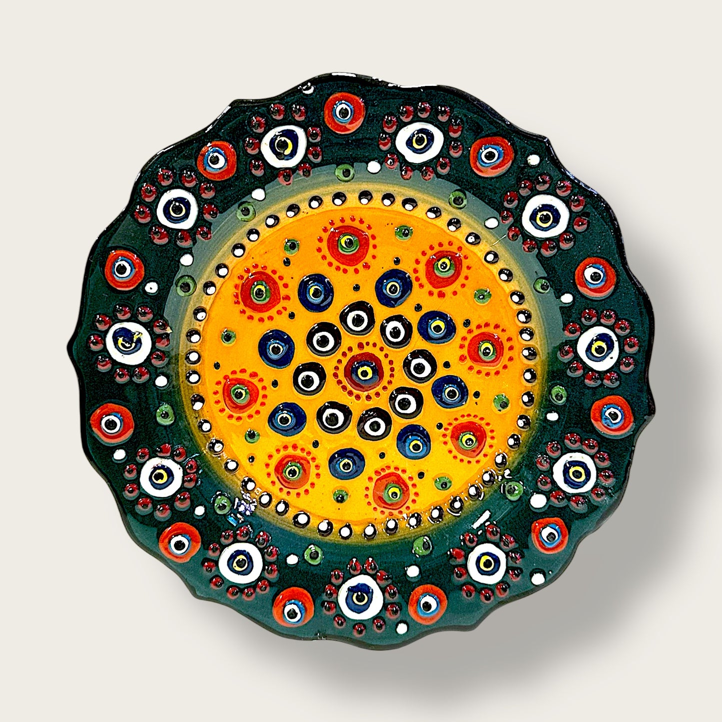 Hand-Painted Decorative Plate 05 – Artisan Ceramic Wall & Table Display