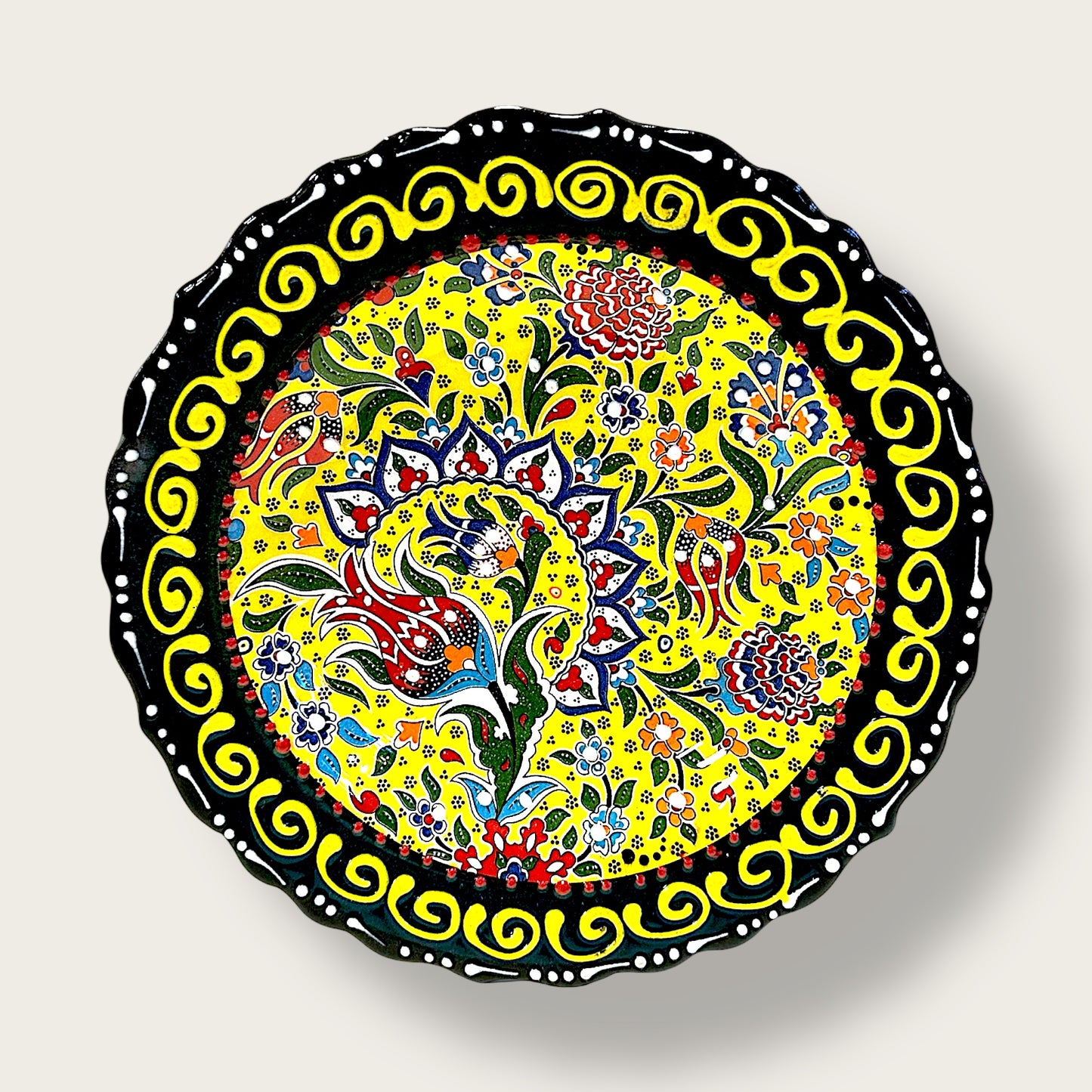 Hand-Painted Decorative Plate 13 – Artisan Ceramic Wall & Table Display