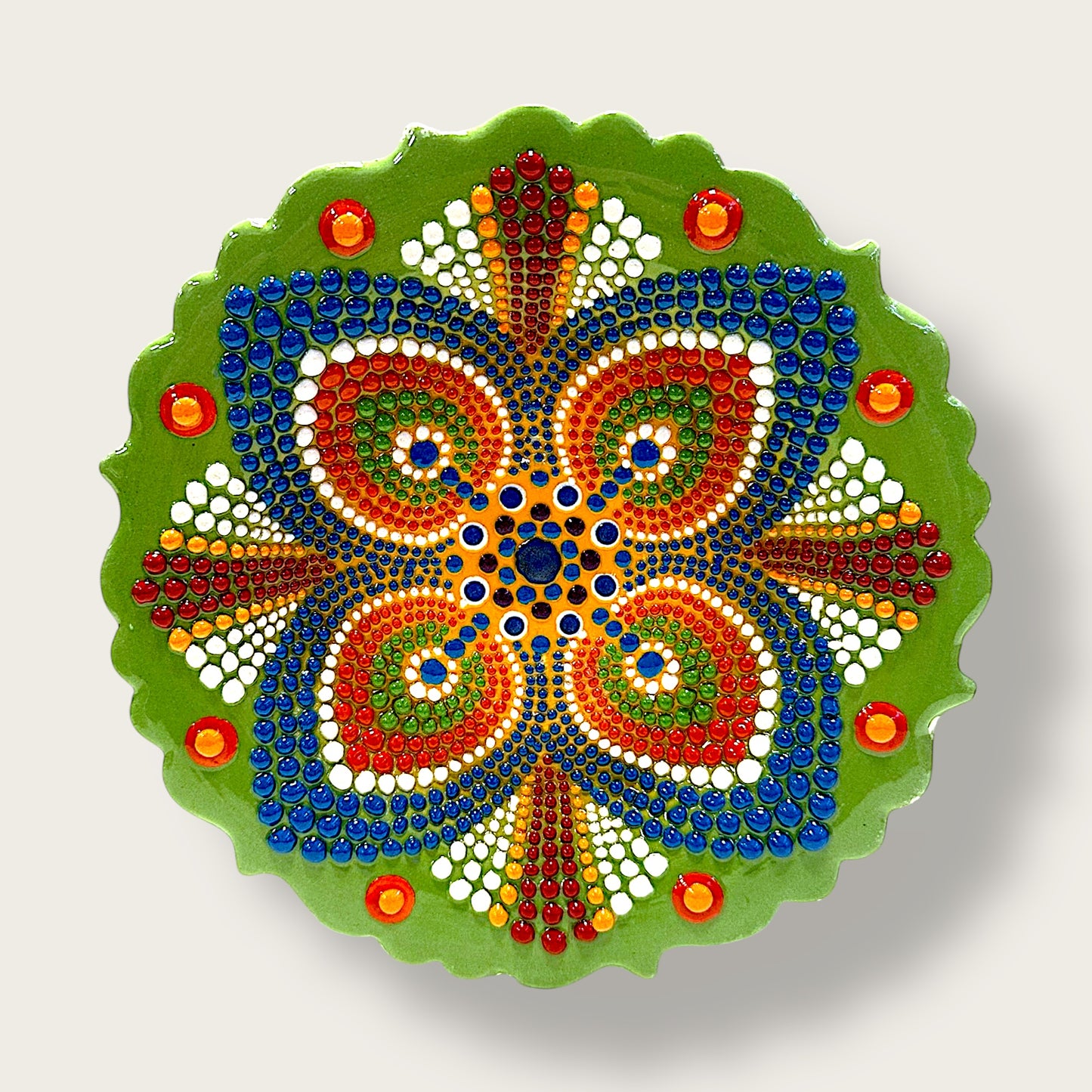 Hand-Painted Decorative Plate 21 – Artisan Ceramic Wall & Table Display