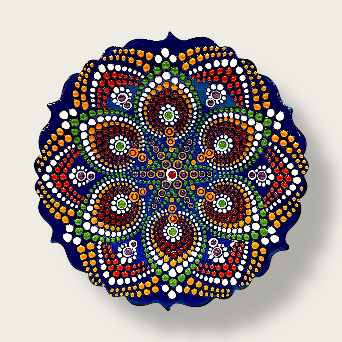 Hand-Painted Decorative Plate 22 – Artisan Ceramic Wall & Table Display
