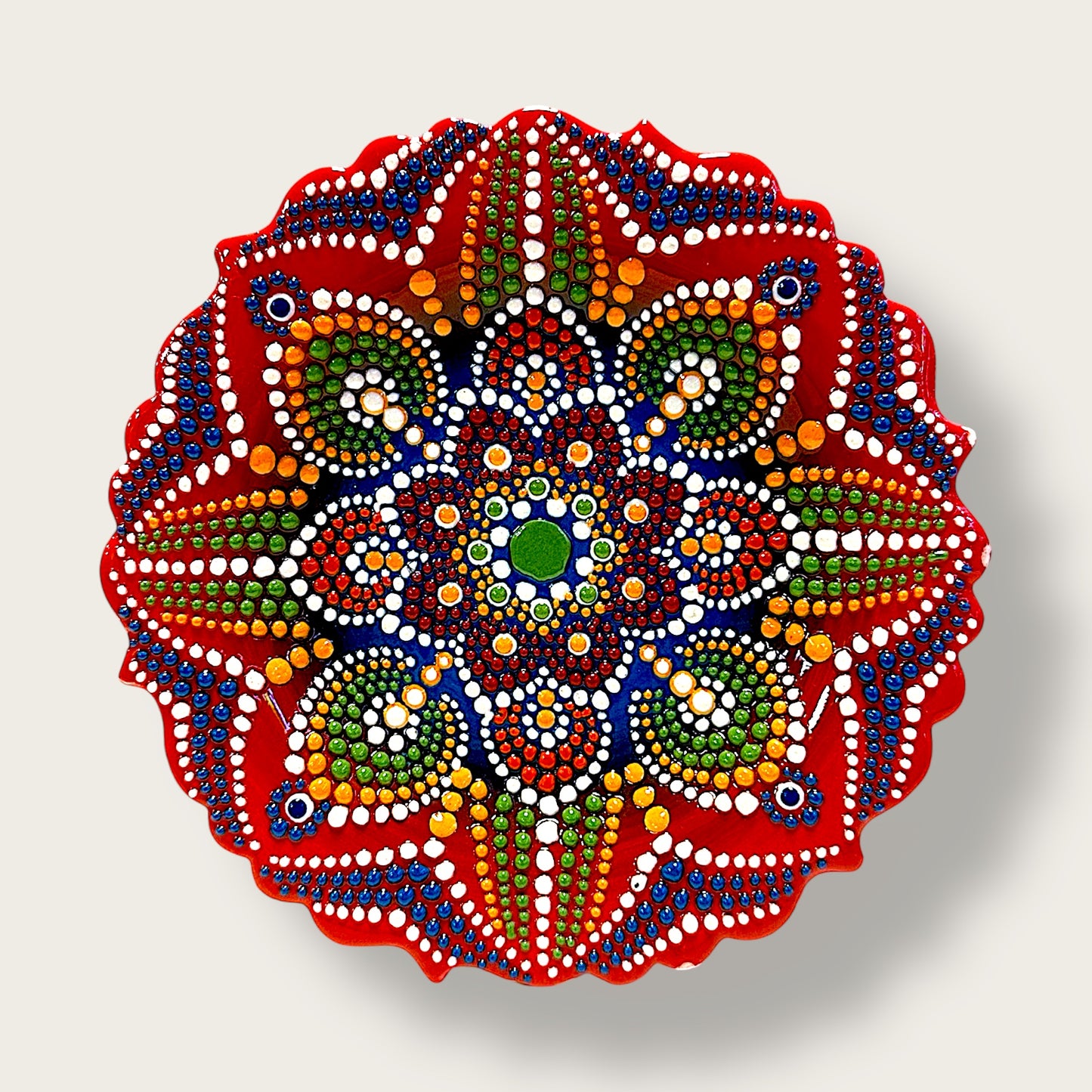 Hand-Painted Decorative Plate 23 – Artisan Ceramic Wall & Table Display