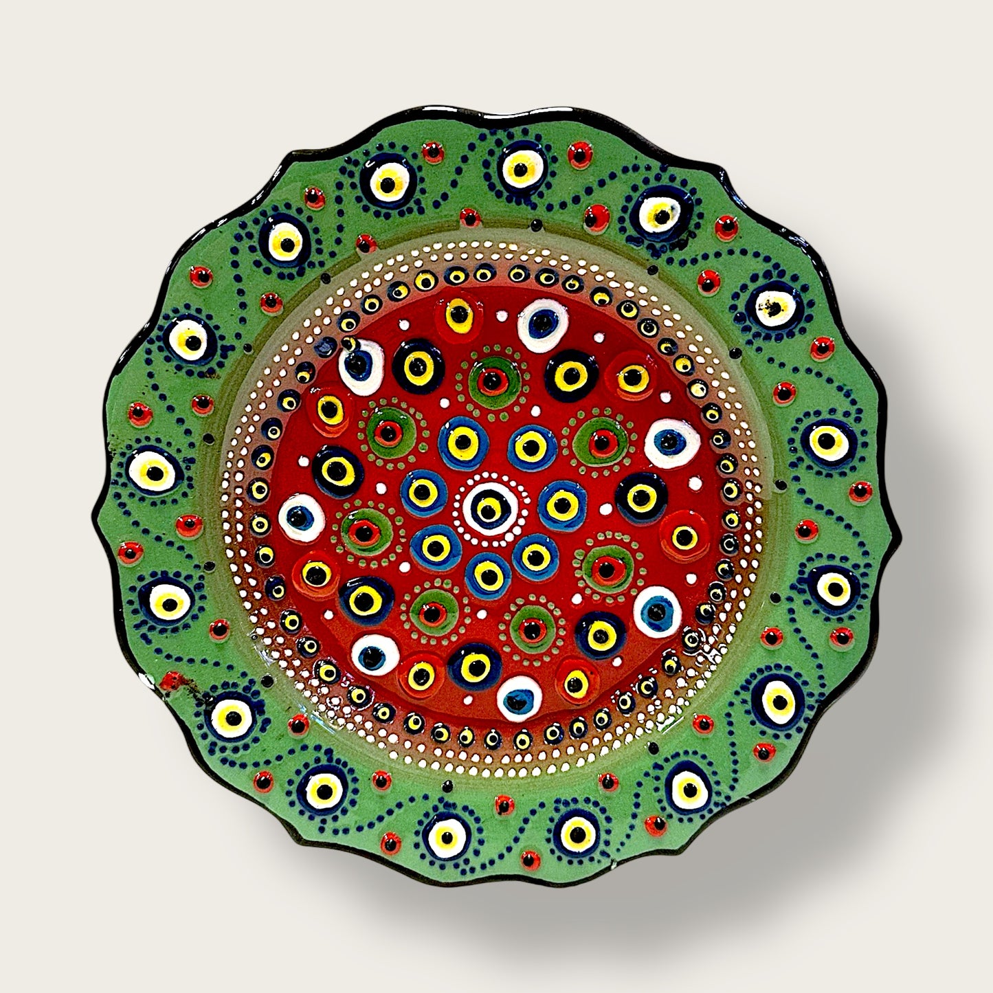Hand-Painted Decorative Plate 06 – Artisan Ceramic Wall & Table Display