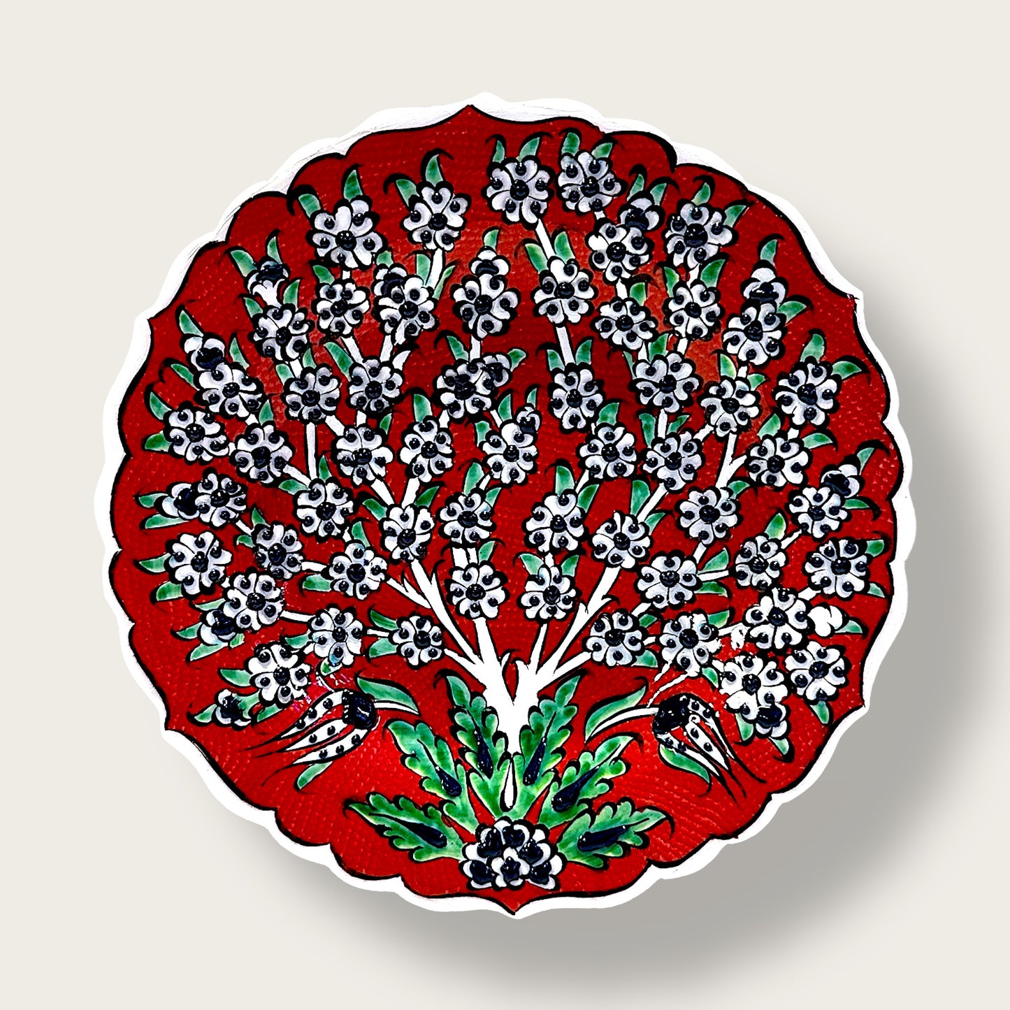 Hand-Painted Decorative Plate 01 – Artisan Ceramic Wall & Table Display