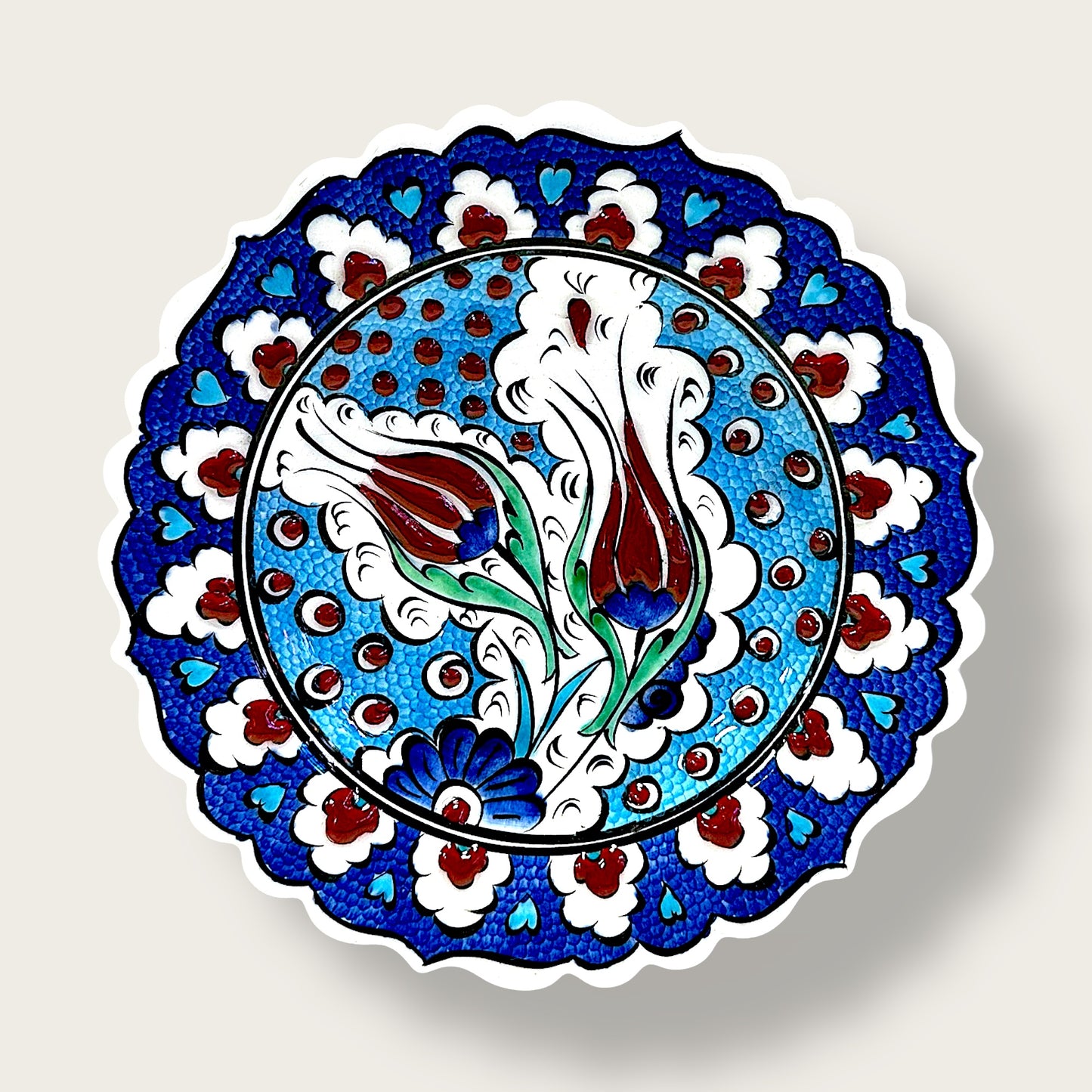 Hand-Painted Decorative Plate 10 – Artisan Ceramic Wall & Table Display