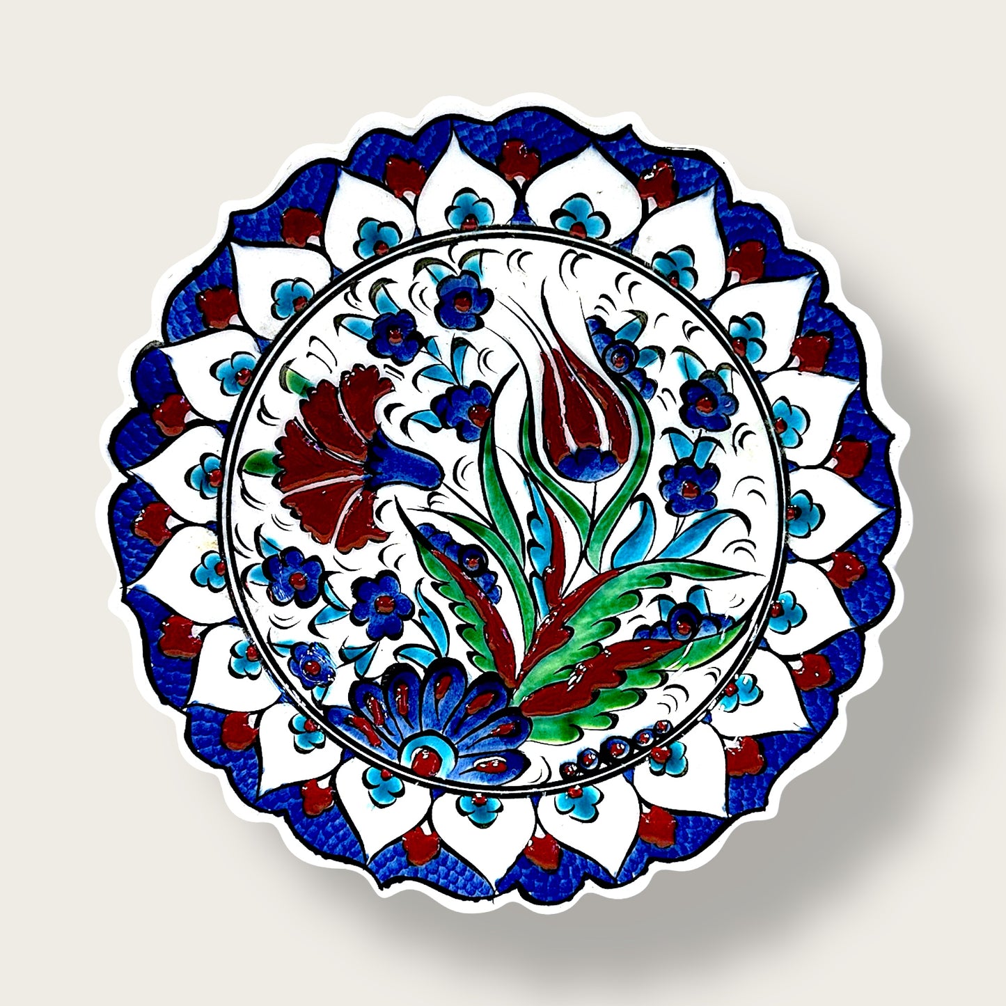 Hand-Painted Decorative Plate 10 – Artisan Ceramic Wall & Table Display
