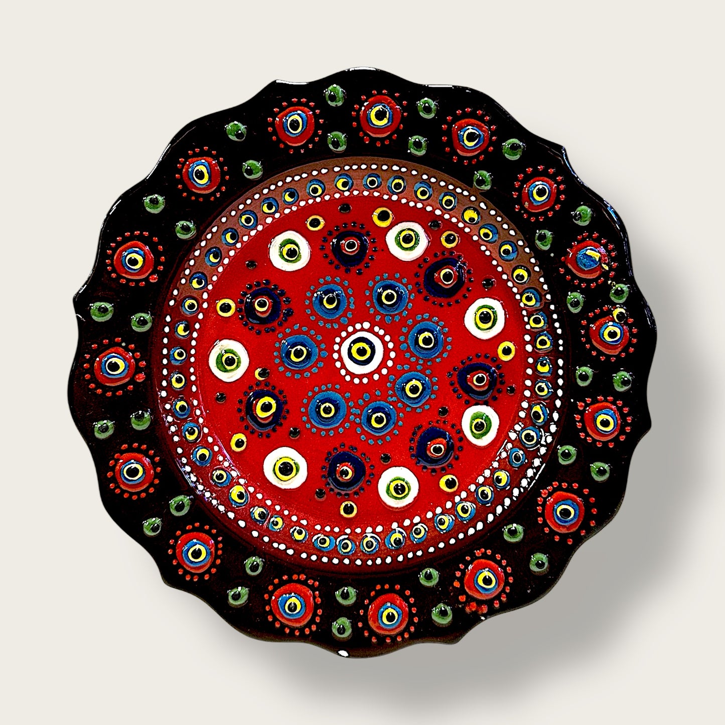 Hand-Painted Decorative Plate 05 – Artisan Ceramic Wall & Table Display