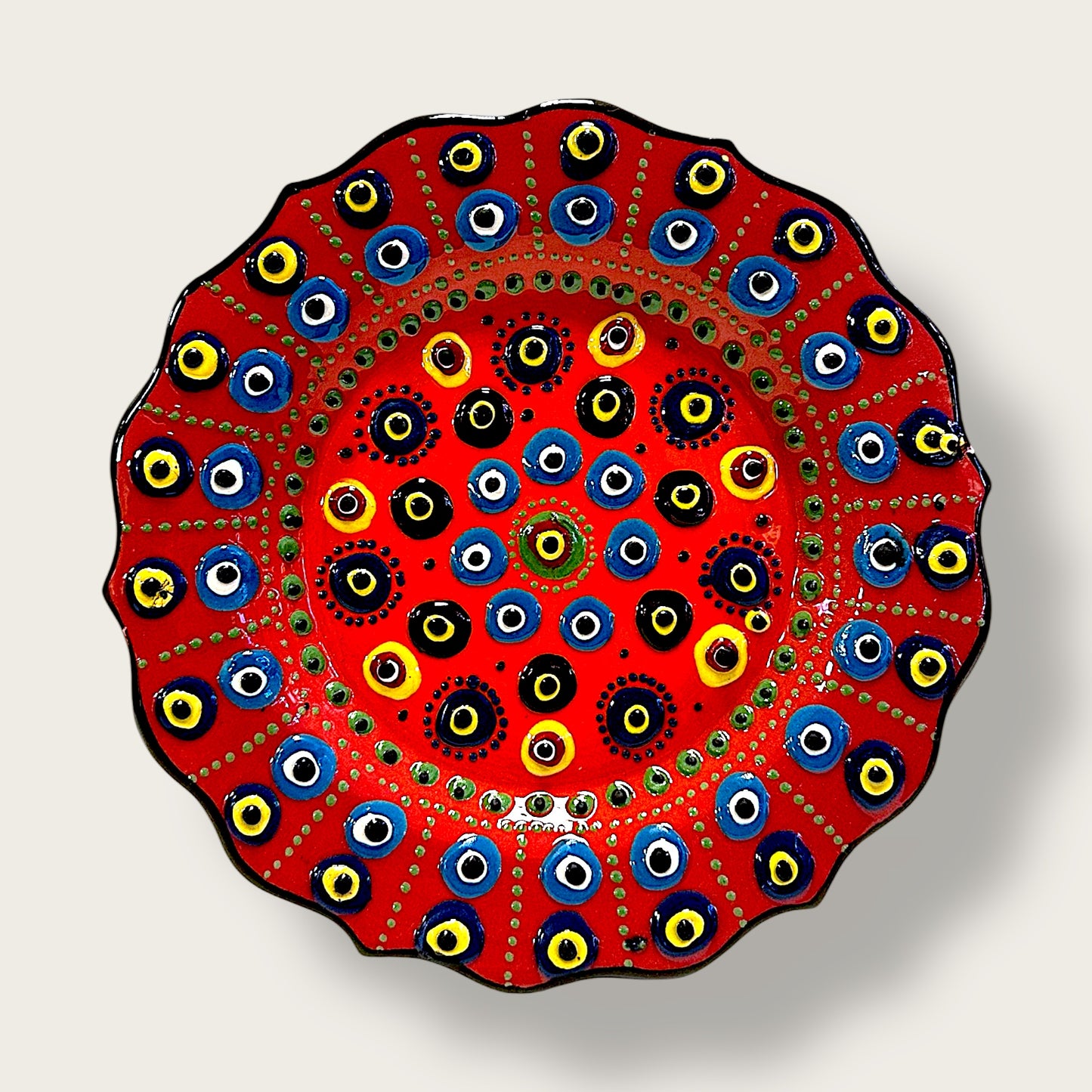 Hand-Painted Decorative Plate 05 – Artisan Ceramic Wall & Table Display