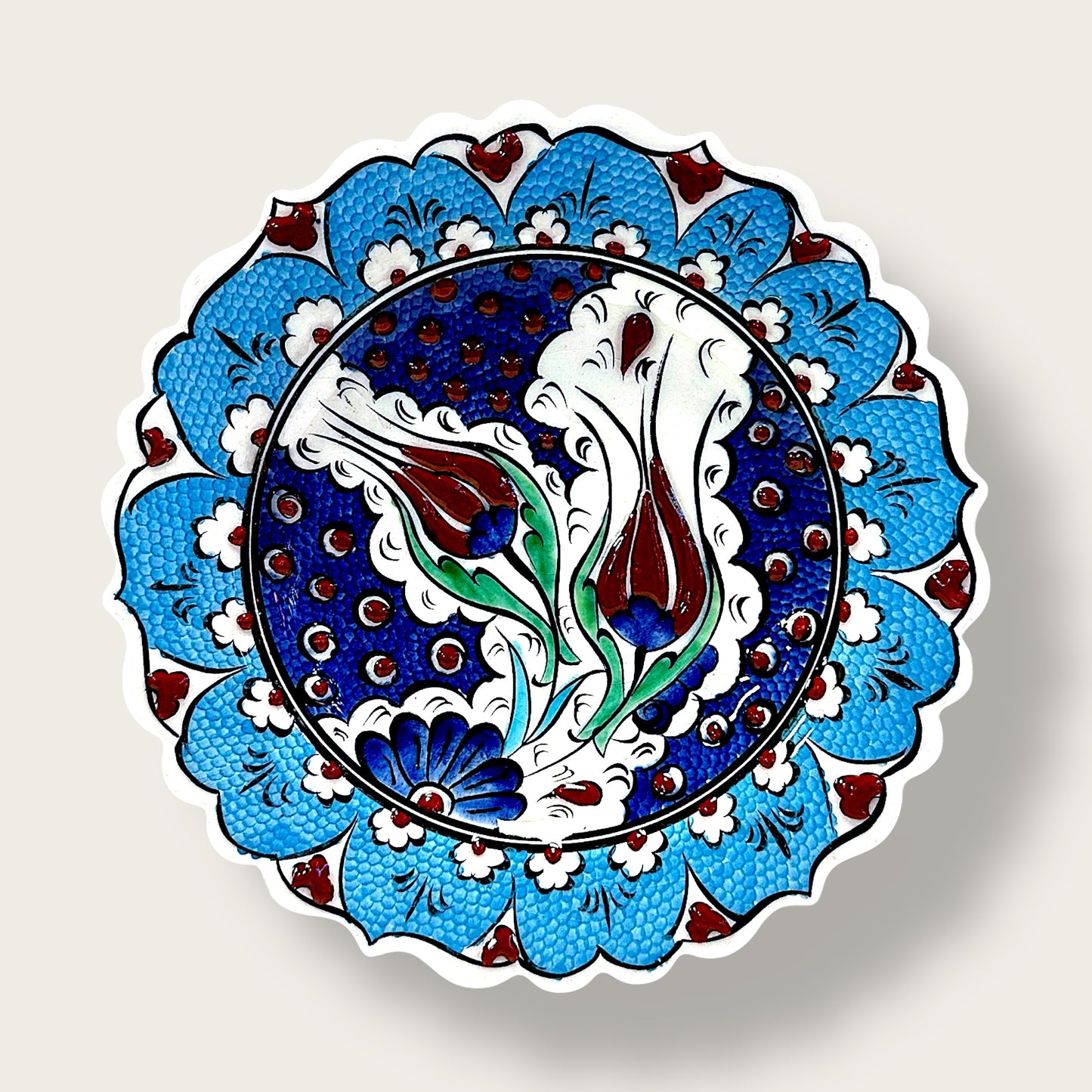 Hand-Painted Decorative Plate 10 – Artisan Ceramic Wall & Table Display