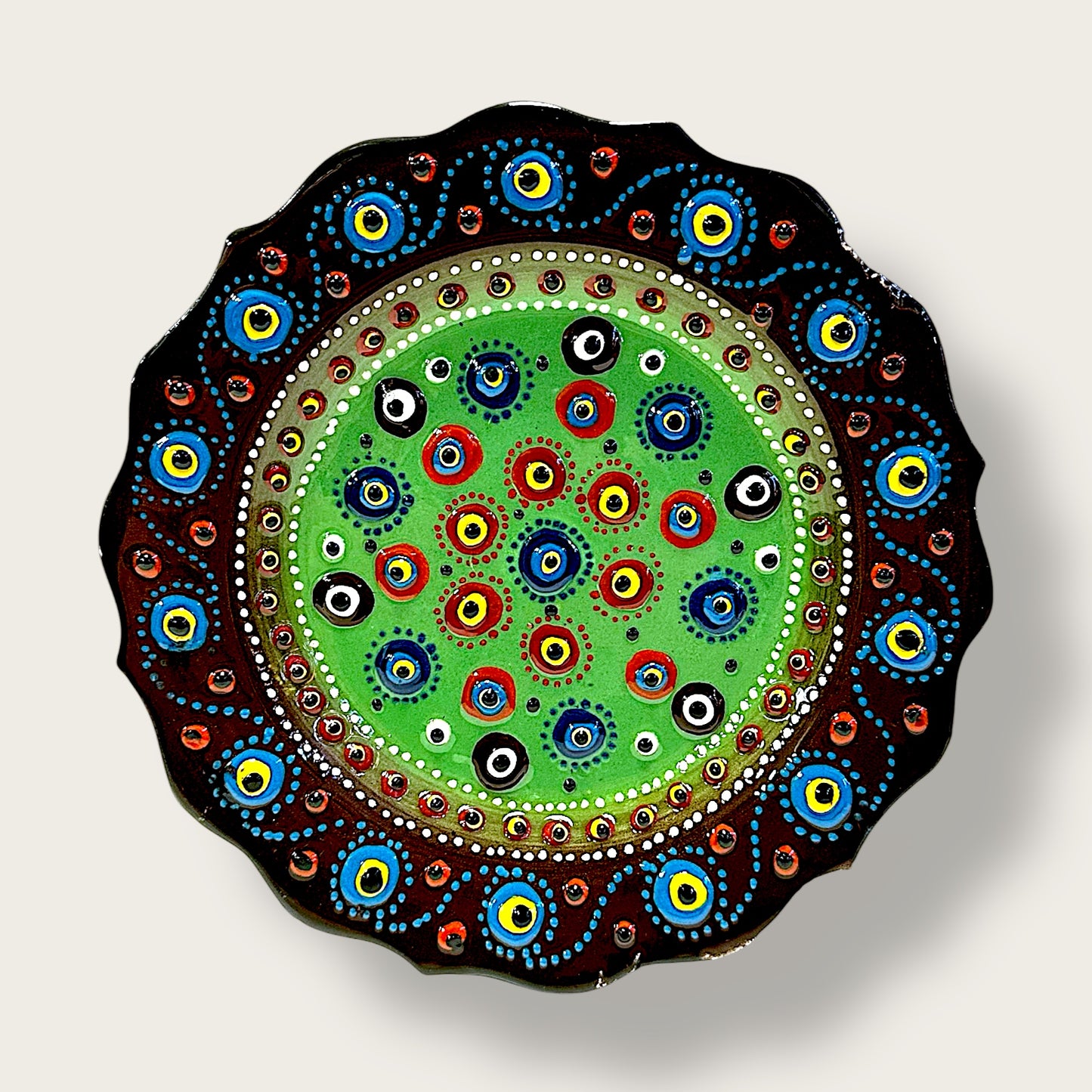 Hand-Painted Decorative Plate 06 – Artisan Ceramic Wall & Table Display