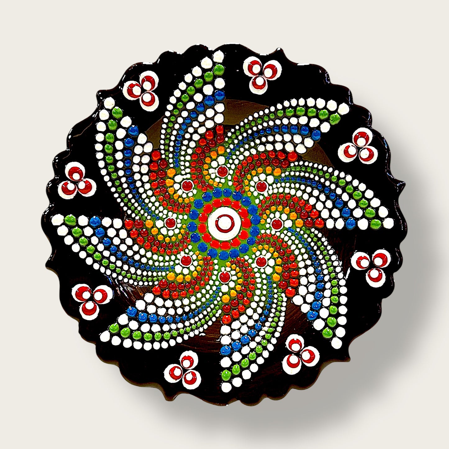 Hand-Painted Decorative Plate 24 – Artisan Ceramic Wall & Table Display