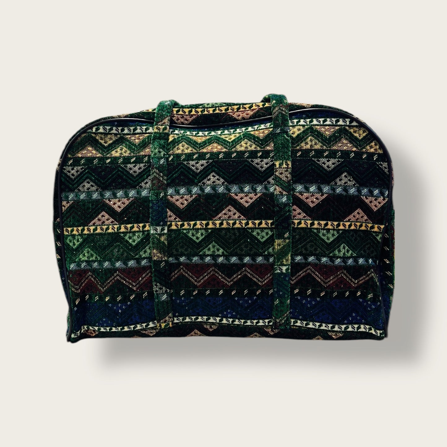 Handwoven Travel Bag – Ethnic Patterned Fabric with Spacious Design