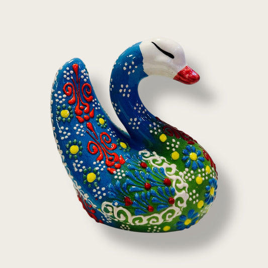 Hand-Painted Ceramic Swan Figurines 09 – Traditional Turkish & Ottoman-Inspired Designs