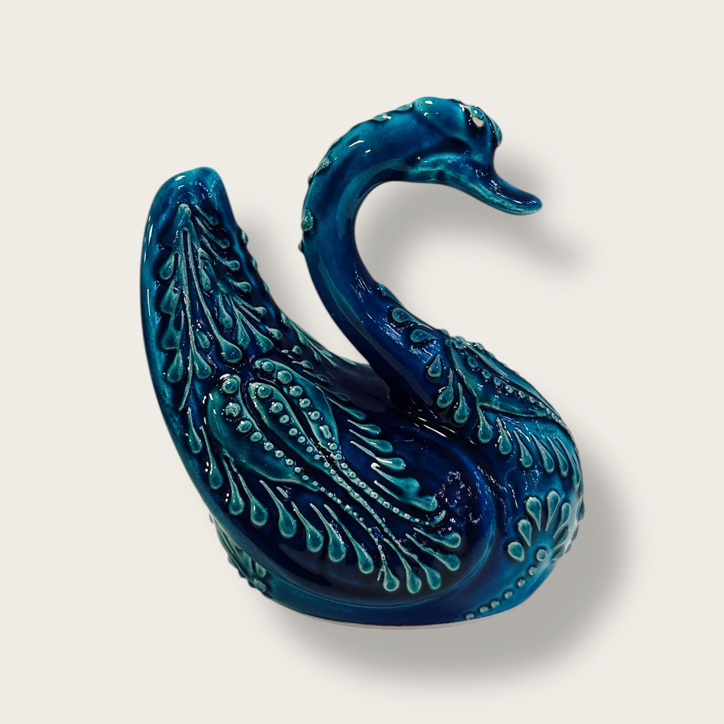 Hand-Painted Ceramic Swan Figurines 05 – Traditional Turkish & Ottoman-Inspired Designs