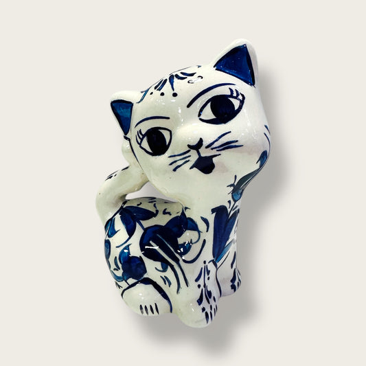 Hand-Painted Ceramic Cat Figurines 05 – Traditional Turkish & Ottoman-Inspired Designs