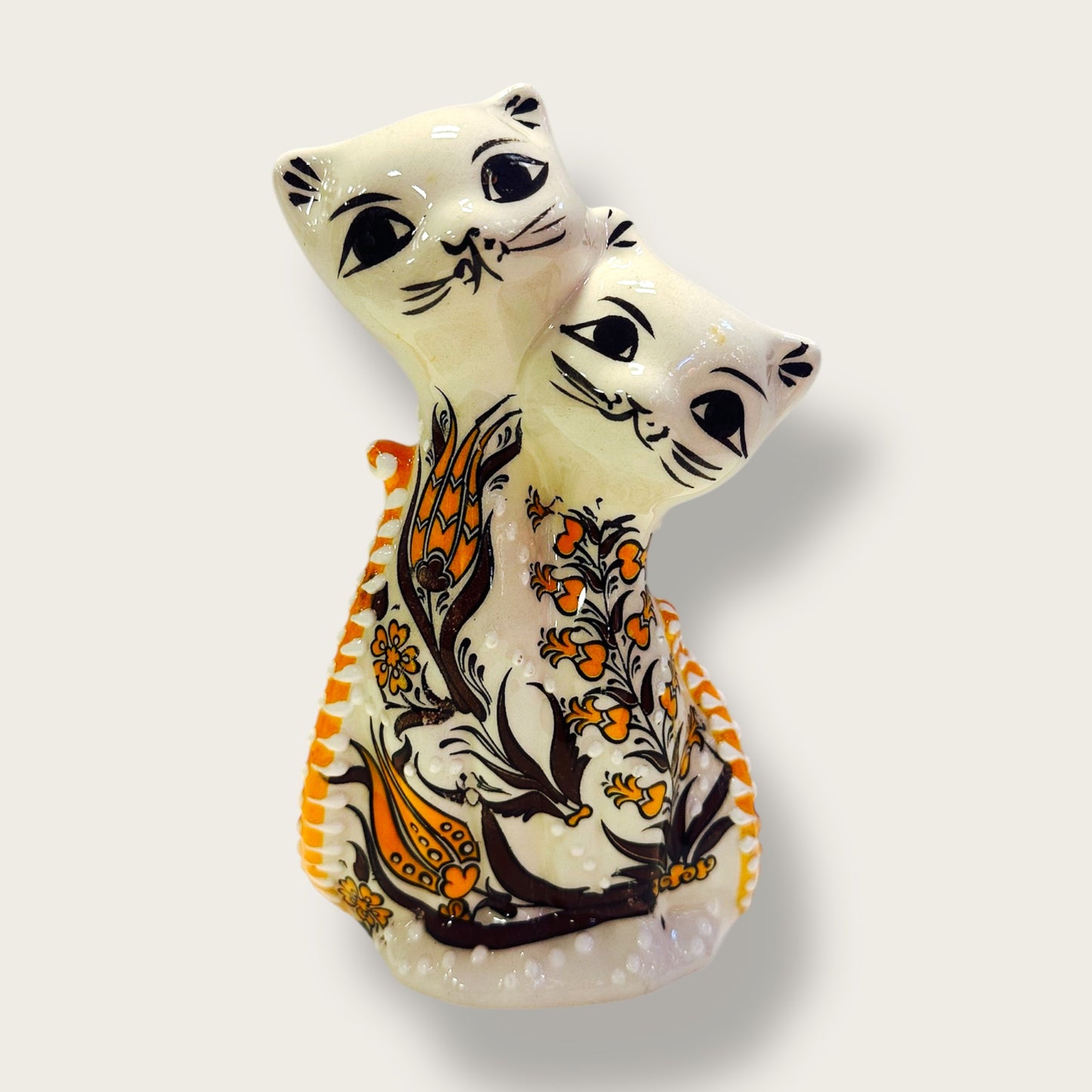 Hand-Painted Ceramic Cat Figurines 08 – Traditional Turkish & Ottoman-Inspired Designs