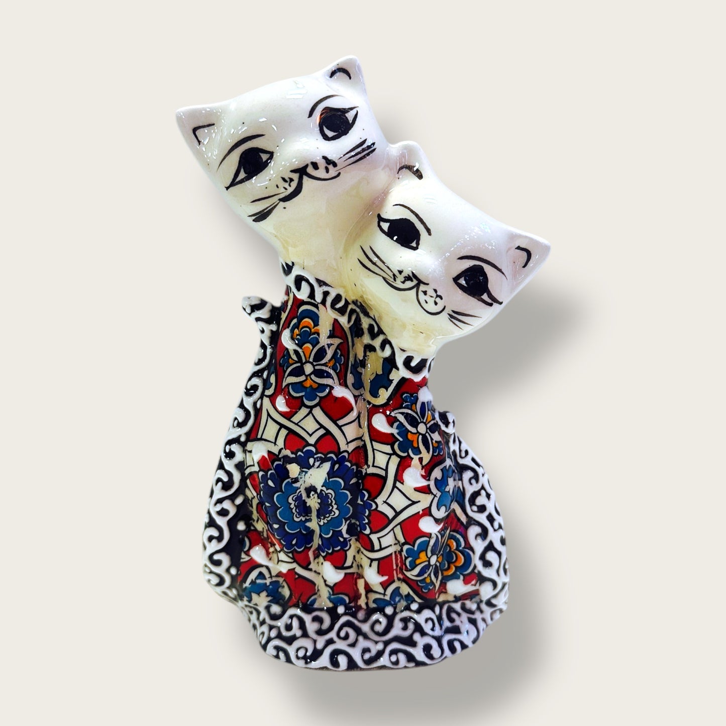 Hand-Painted Ceramic Cat Figurines 08 – Traditional Turkish & Ottoman-Inspired Designs