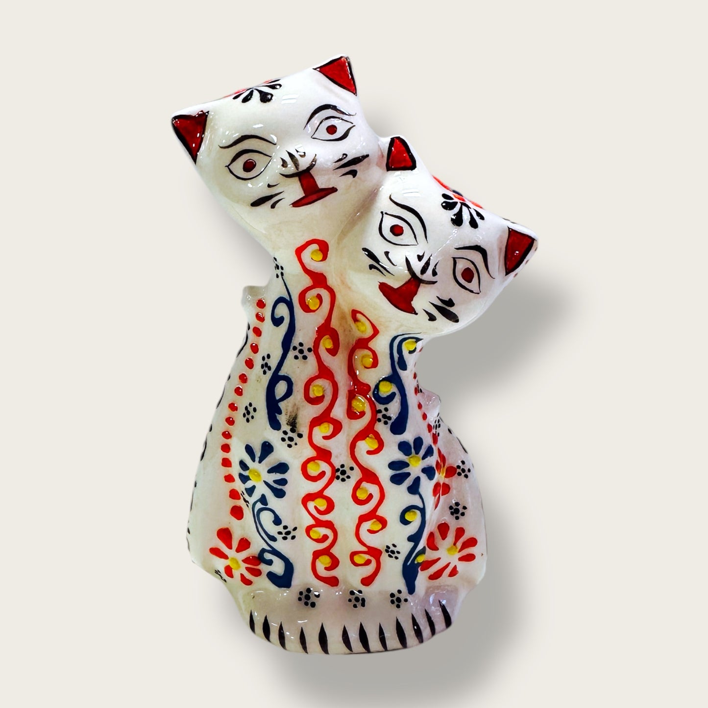 Hand-Painted Ceramic Cat Figurines 08 – Traditional Turkish & Ottoman-Inspired Designs