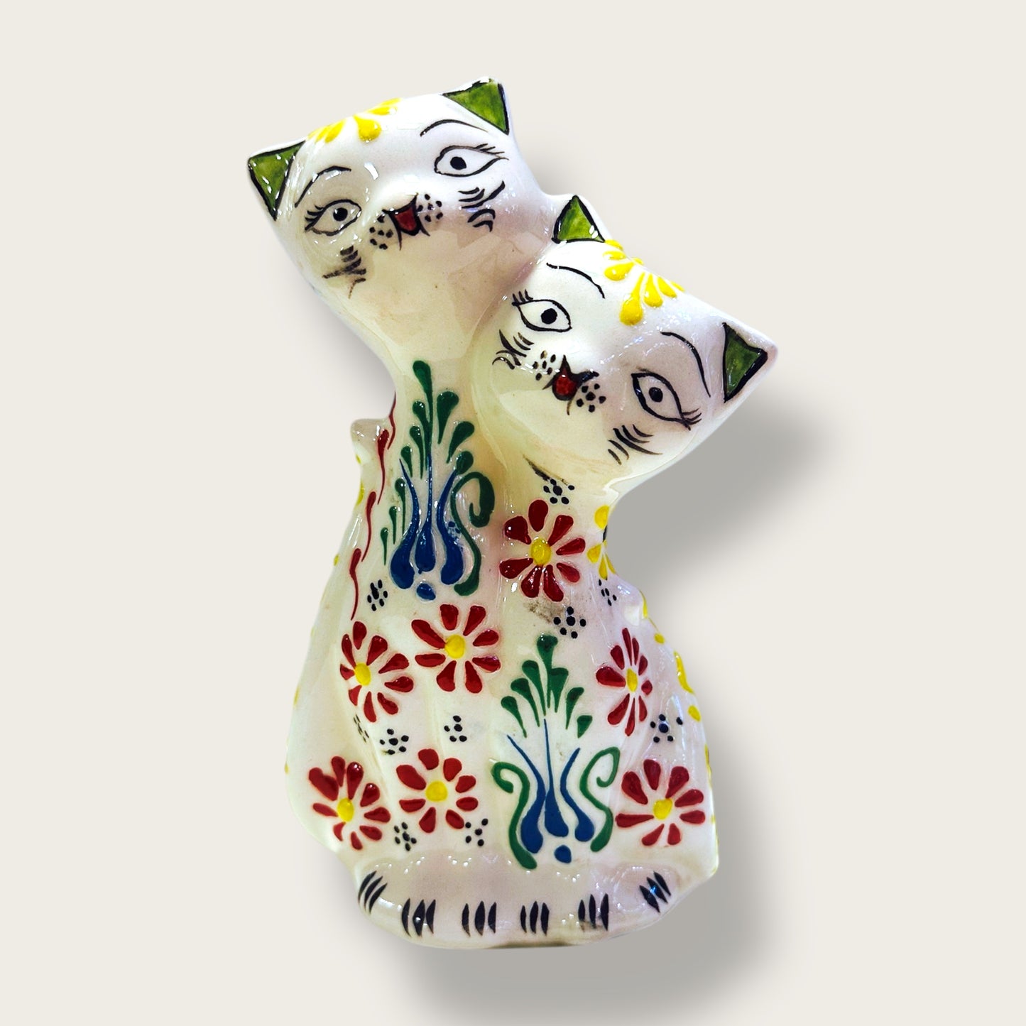 Hand-Painted Ceramic Cat Figurines 08 – Traditional Turkish & Ottoman-Inspired Designs