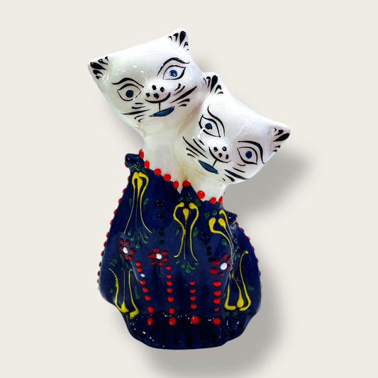 Hand-Painted Ceramic Cat Figurines 08 – Traditional Turkish & Ottoman-Inspired Designs