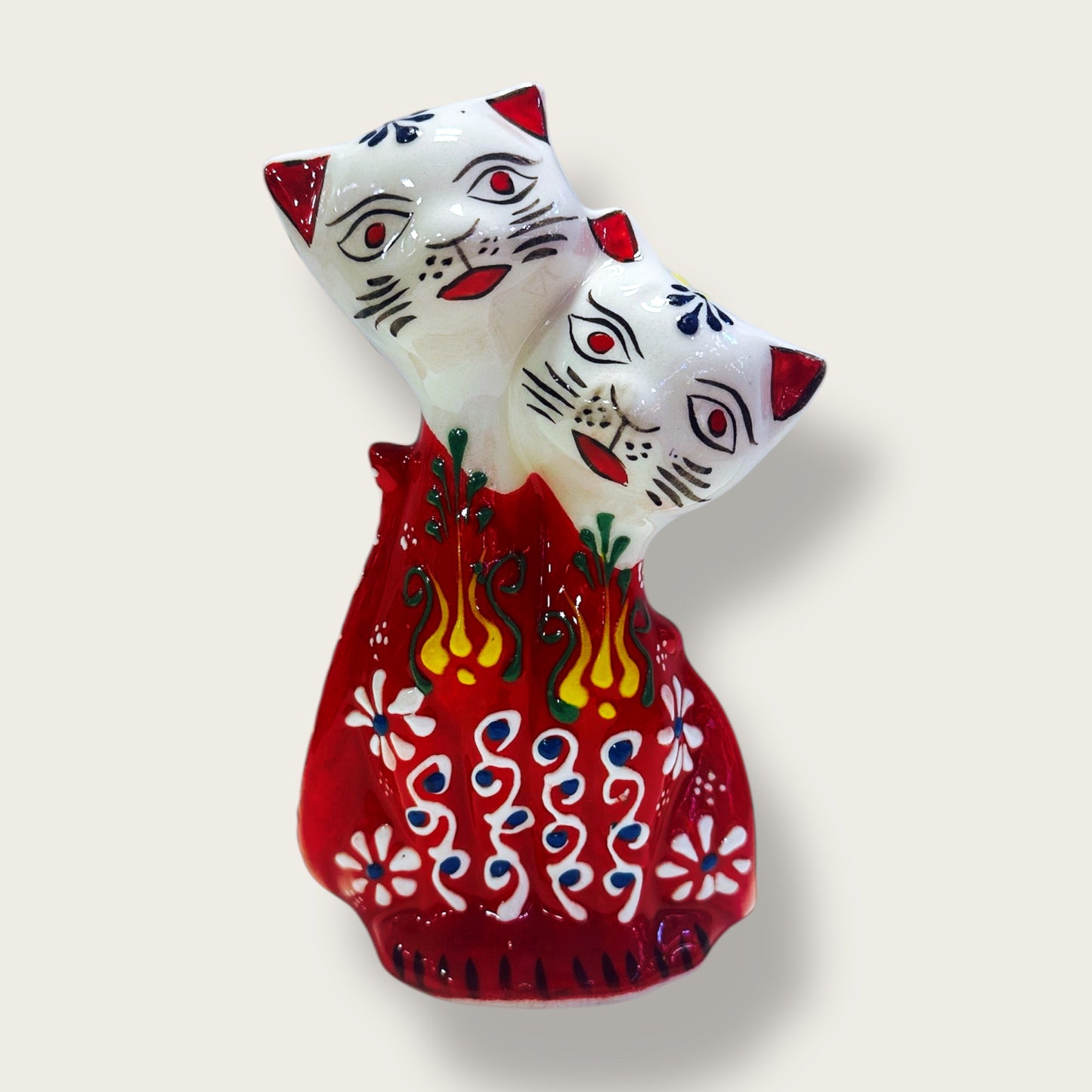 Hand-Painted Ceramic Cat Figurines 08 – Traditional Turkish & Ottoman-Inspired Designs