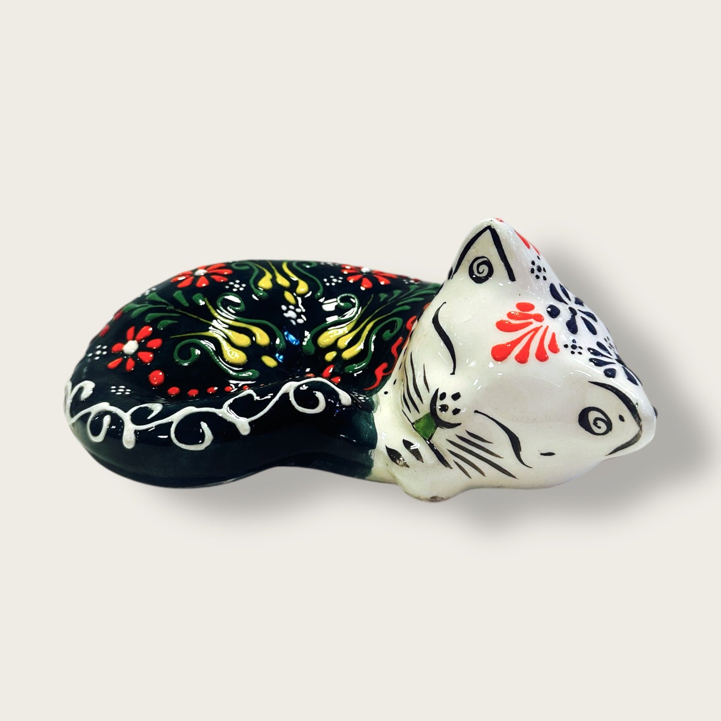 Hand-Painted Ceramic Cat Figurines 07 – Traditional Turkish & Ottoman-Inspired Designs