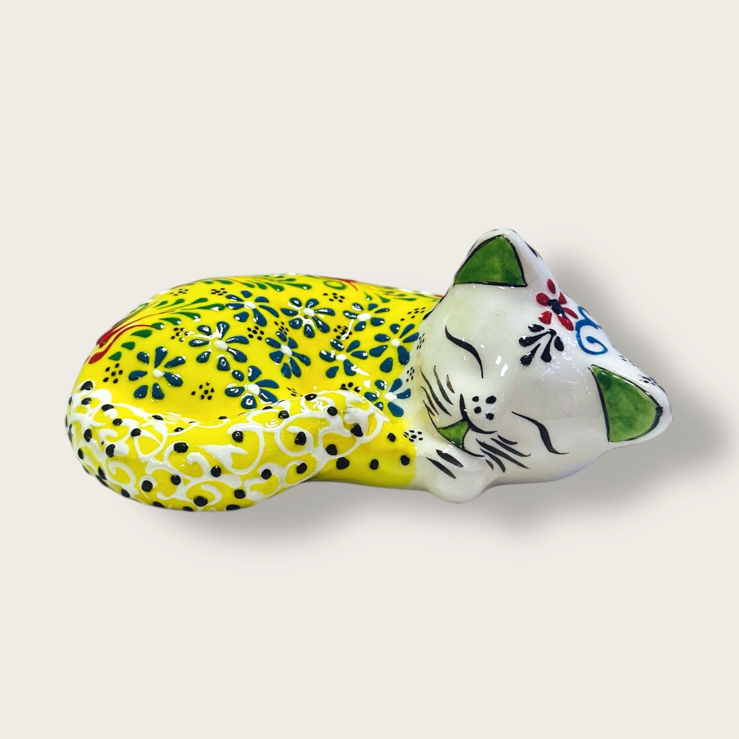 Hand-Painted Ceramic Cat Figurines 07 – Traditional Turkish & Ottoman-Inspired Designs