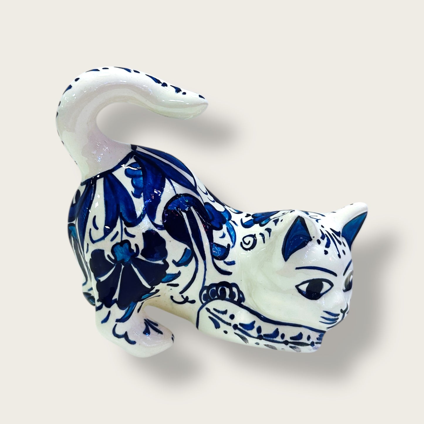 Hand-Painted Ceramic Cat Figurines 04 – Traditional Turkish & Ottoman-Inspired Designs