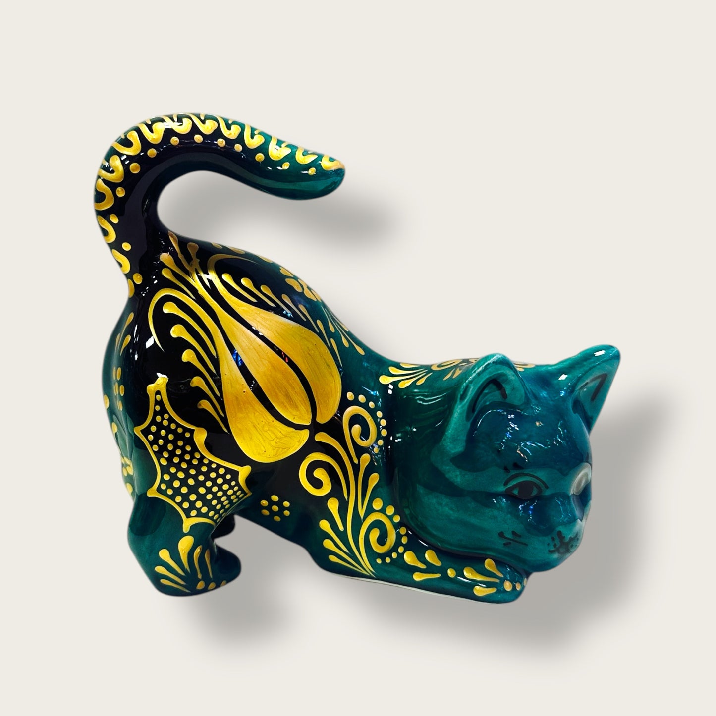 Hand-Painted Ceramic Cat Figurines 04 – Traditional Turkish & Ottoman-Inspired Designs