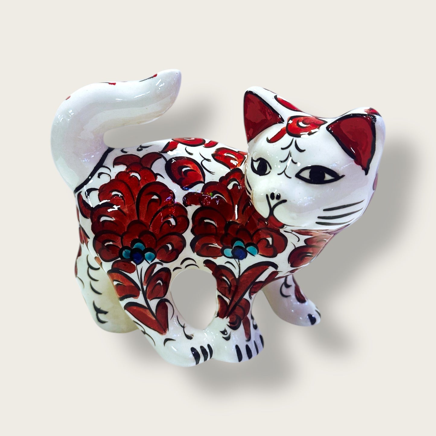 Hand-Painted Ceramic Cat Figurines 03 – Traditional Turkish & Ottoman-Inspired Designs