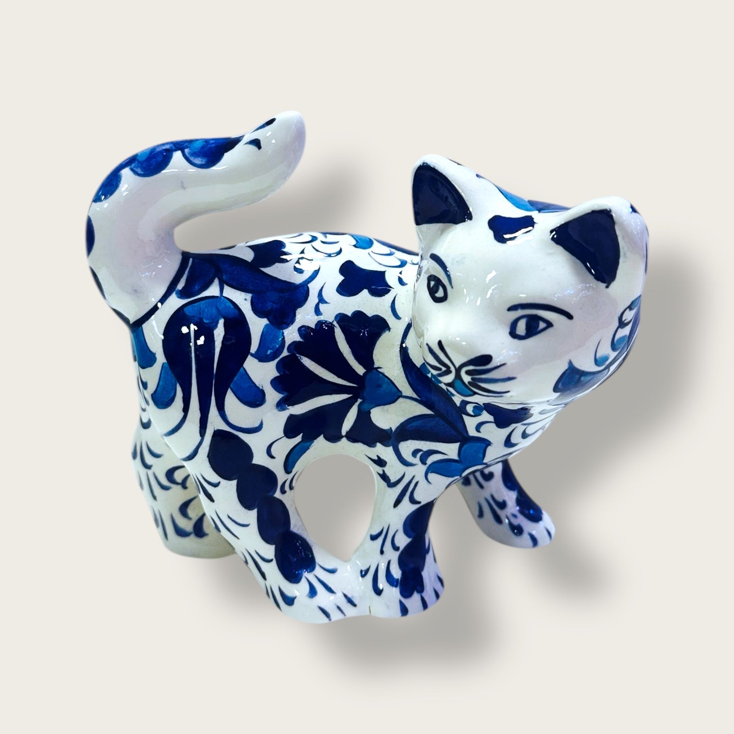 Hand-Painted Ceramic Cat Figurines 03 – Traditional Turkish & Ottoman-Inspired Designs