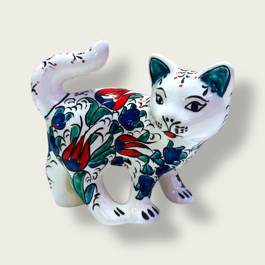 Hand-Painted Ceramic Cat Figurines 03 – Traditional Turkish & Ottoman-Inspired Designs