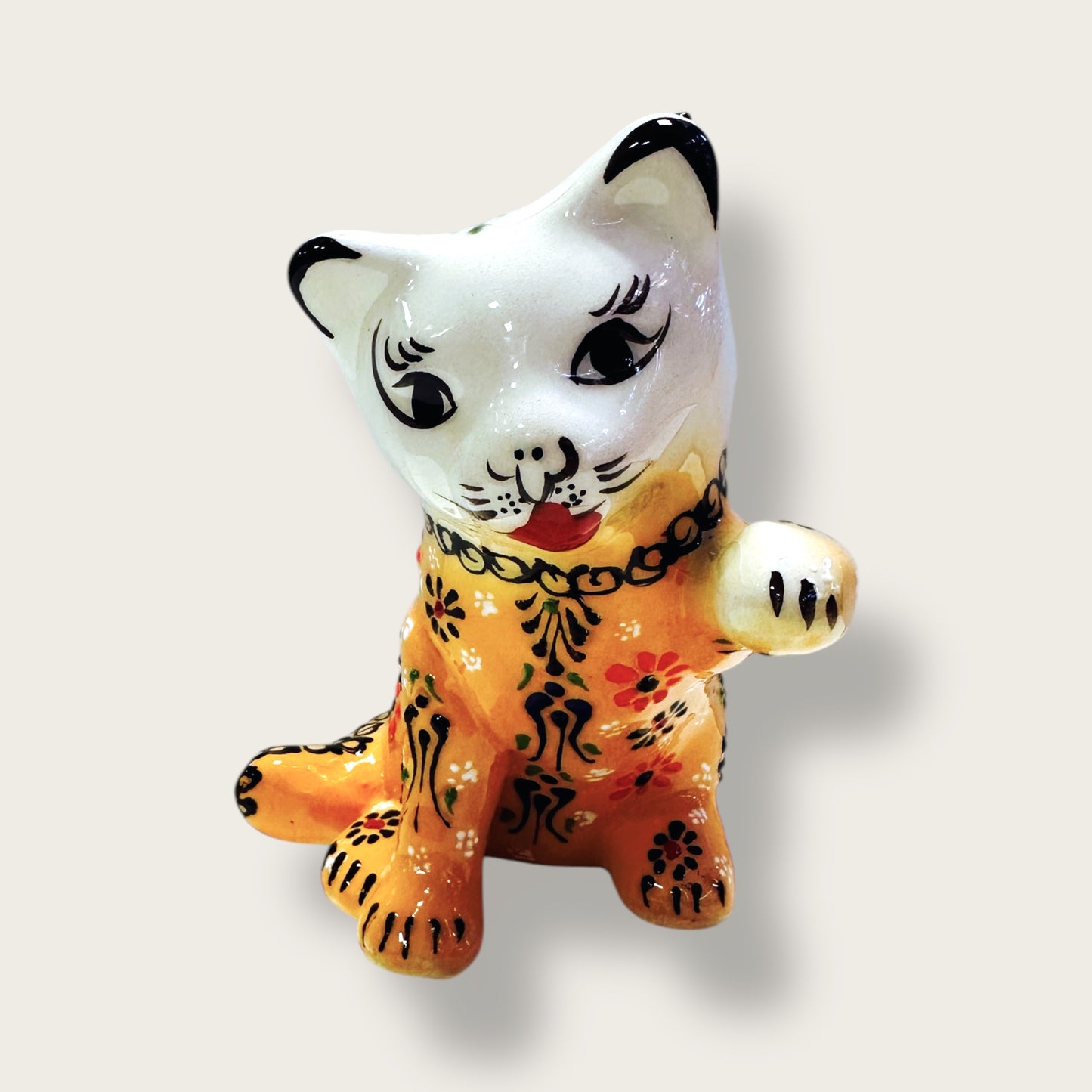 Hand-Painted Ceramic Cat Figurines 06 – Traditional Turkish & Ottoman-Inspired Designs