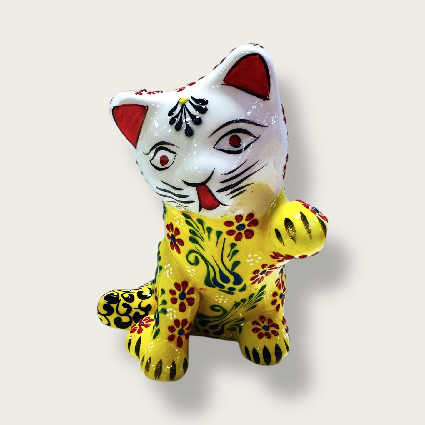 Hand-Painted Ceramic Cat Figurines 06 – Traditional Turkish & Ottoman-Inspired Designs