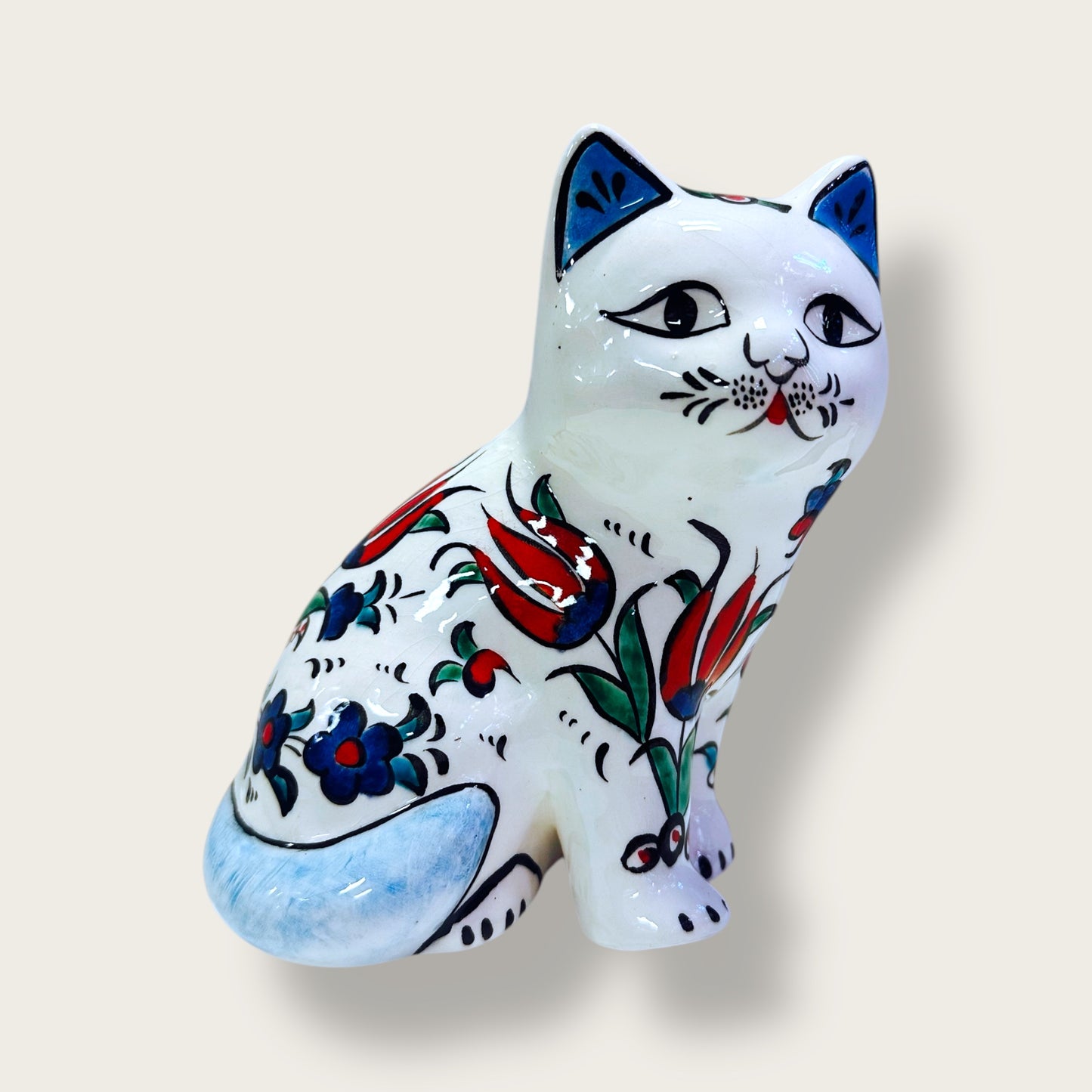 Hand-Painted Ceramic Cat Figurines 02 – Traditional Turkish & Ottoman-Inspired Designs